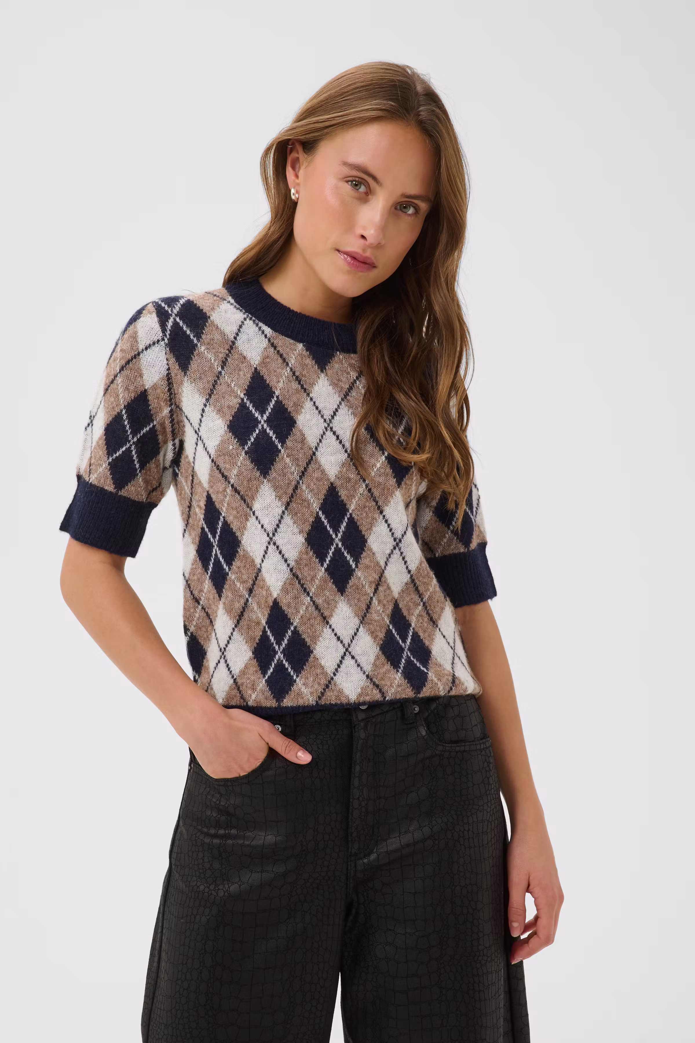 KAharlow Argyle Pullover i ullblanding LOOKBOOK FRONT 10512427-1000645