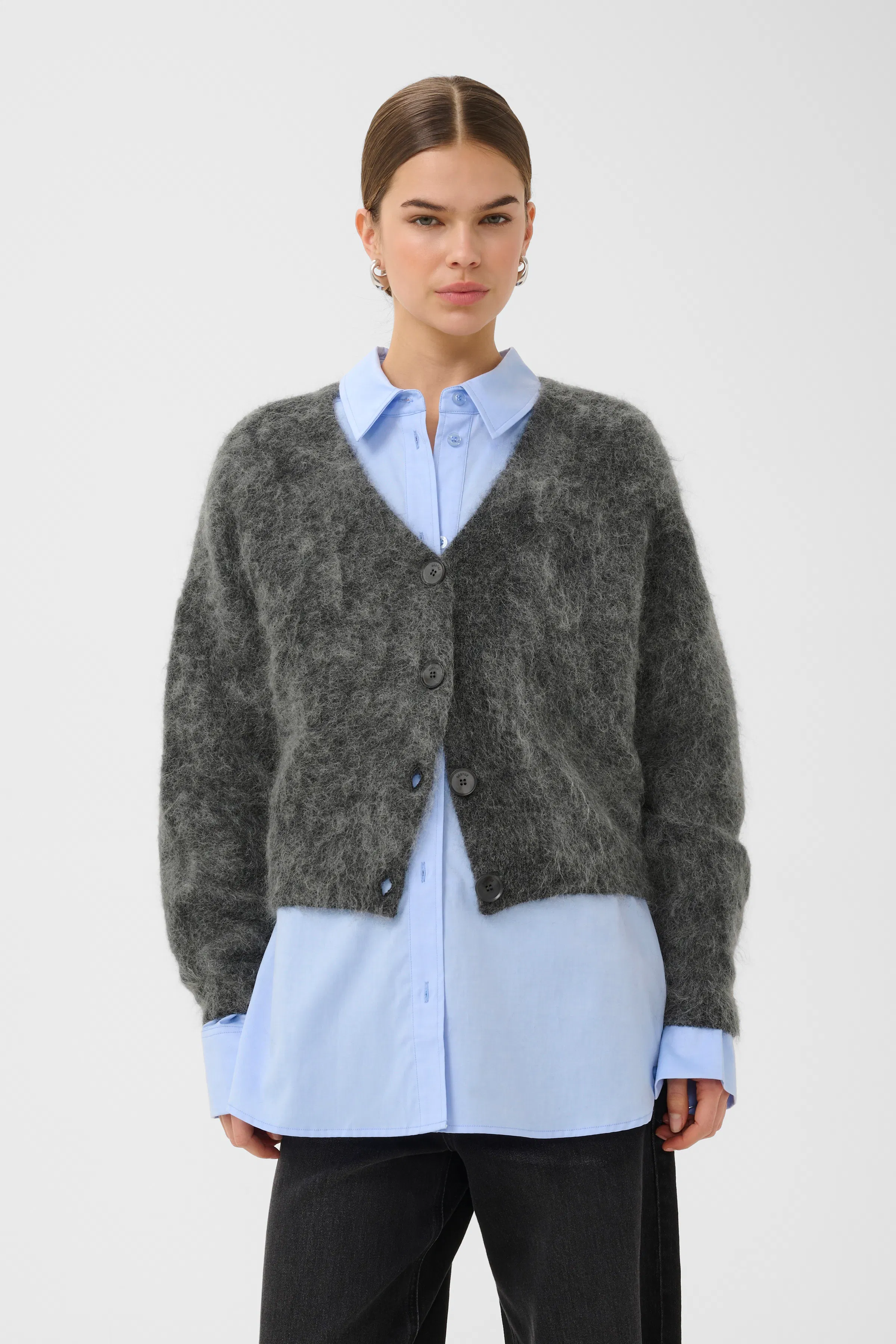GZdebbie Cardigan in skycaptain mélange / blue colour