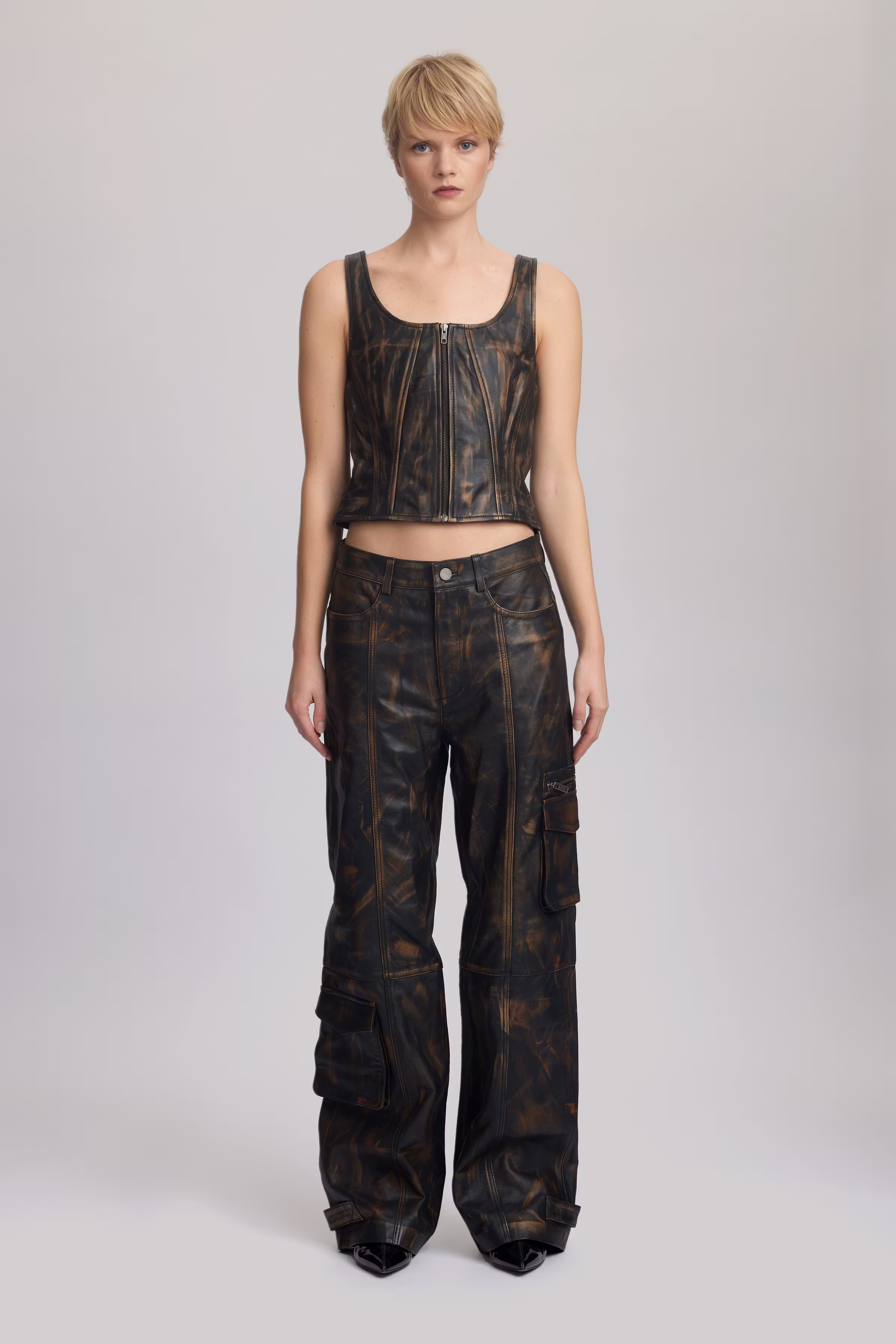 LineraGZ Leren top LOOKBOOK FRONT 10909487-106574