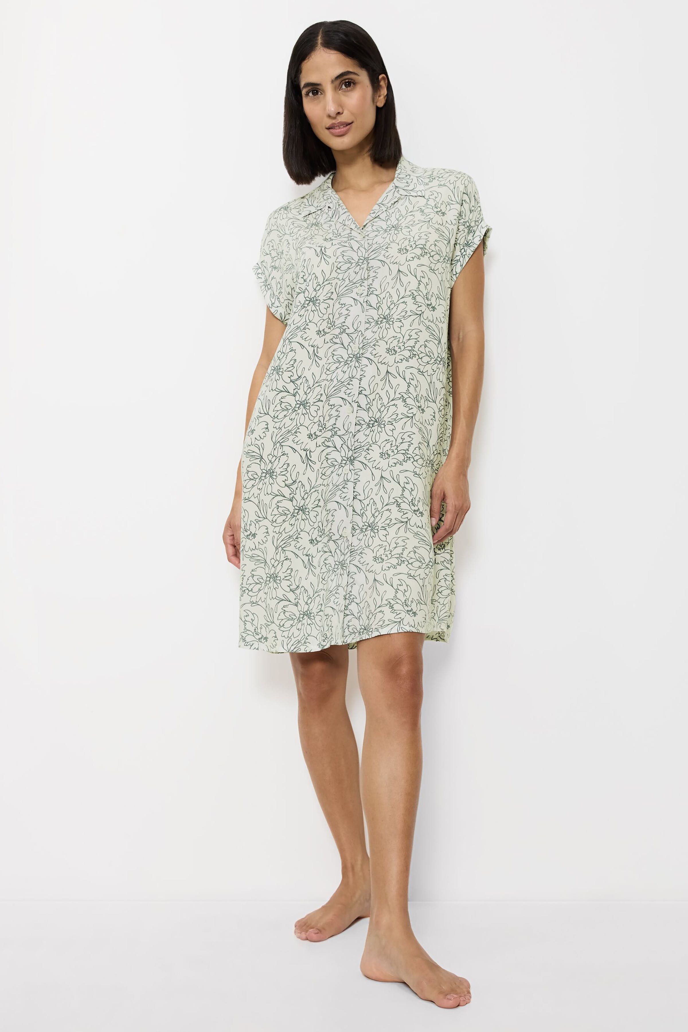 BoyfriendFit Natkjole LOOKBOOK FRONT 40500290-TM009