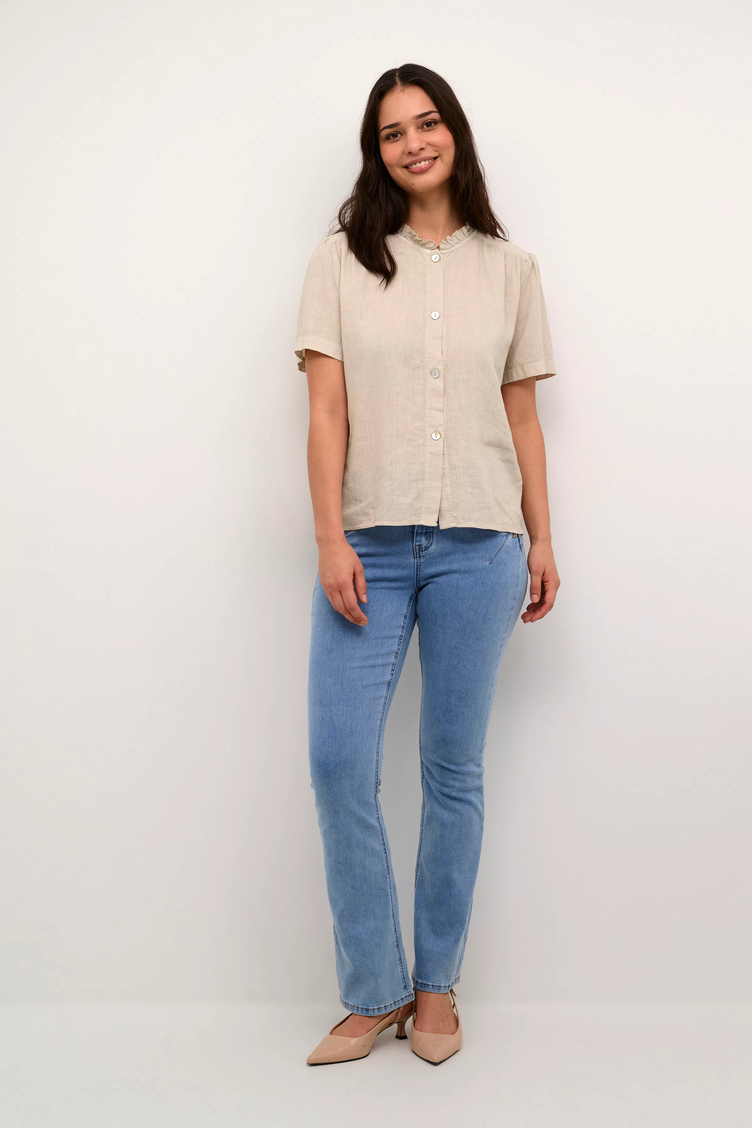 CRMellis Linnen blouse LOOKBOOK FRONT 10613194-104537