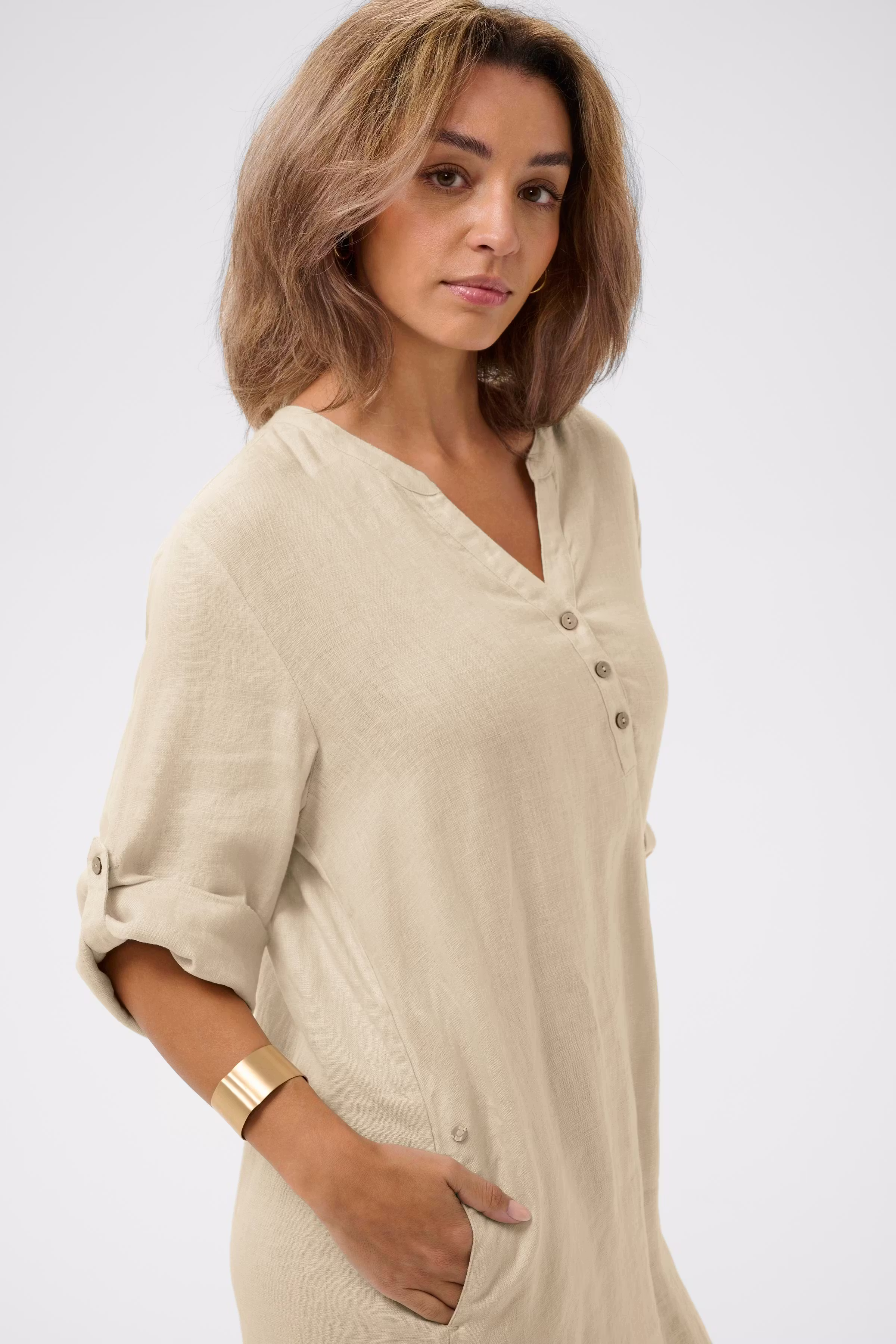 CRBellis Robe en lin LOOKBOOK DETAIL 10611576-104537