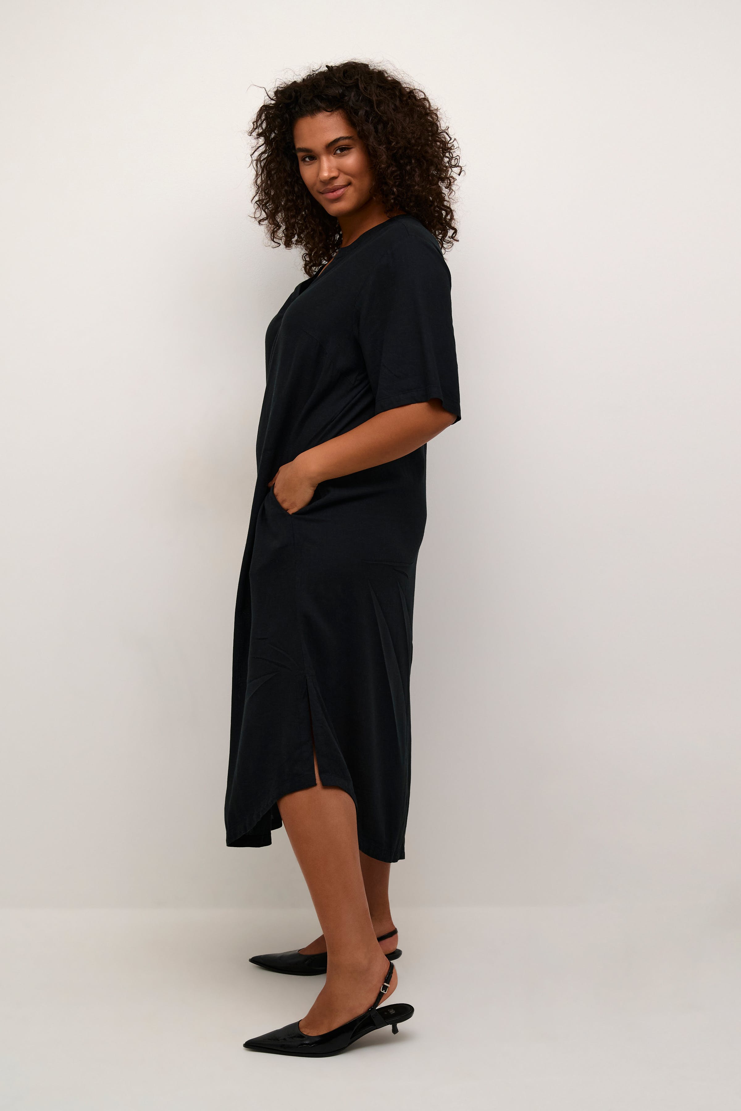 KCmille Leinenkleid LOOKBOOK FRONT 10582218-100121