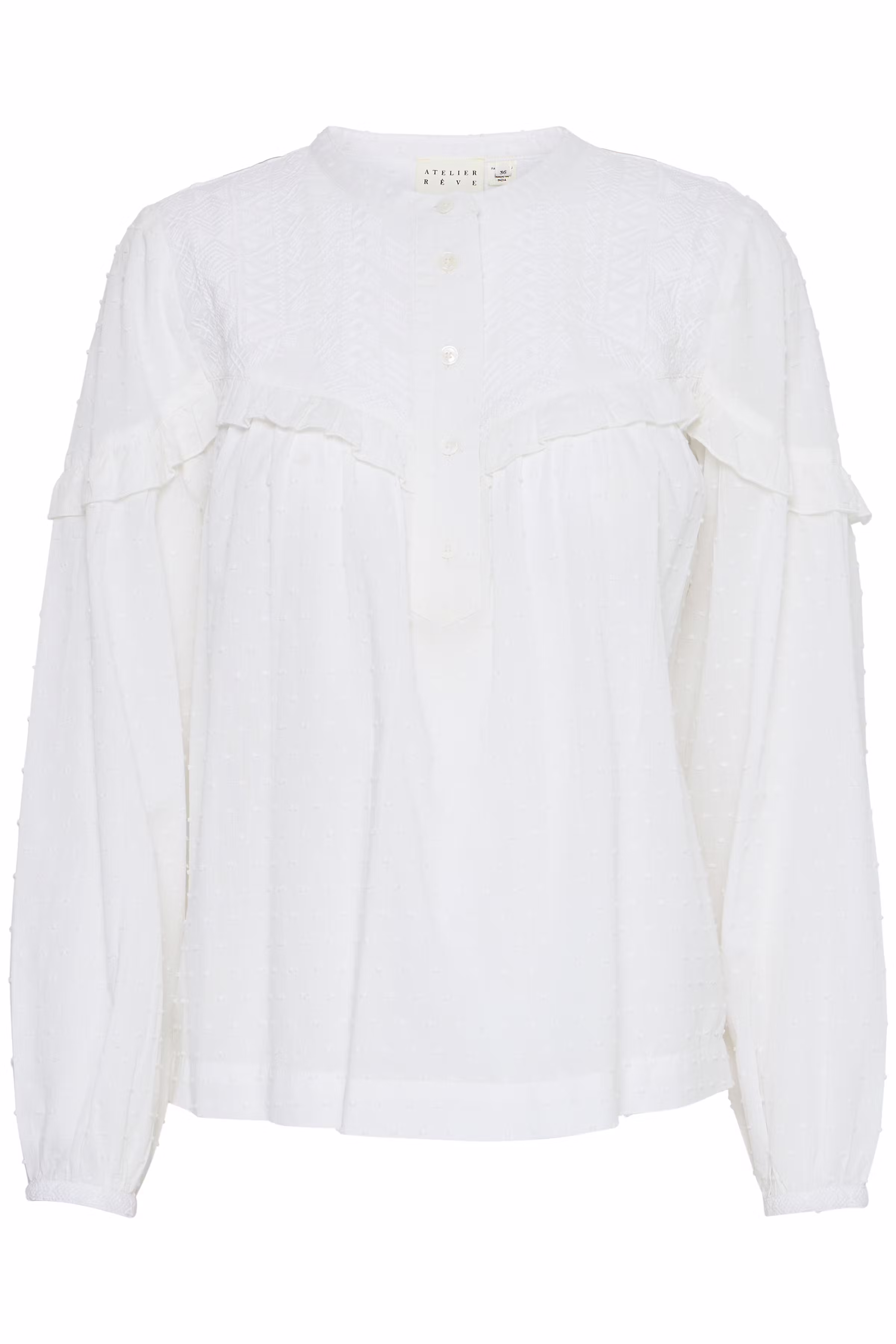 IRLAUREN Blouse with long sleeve PACK FRONT 20122040-110602