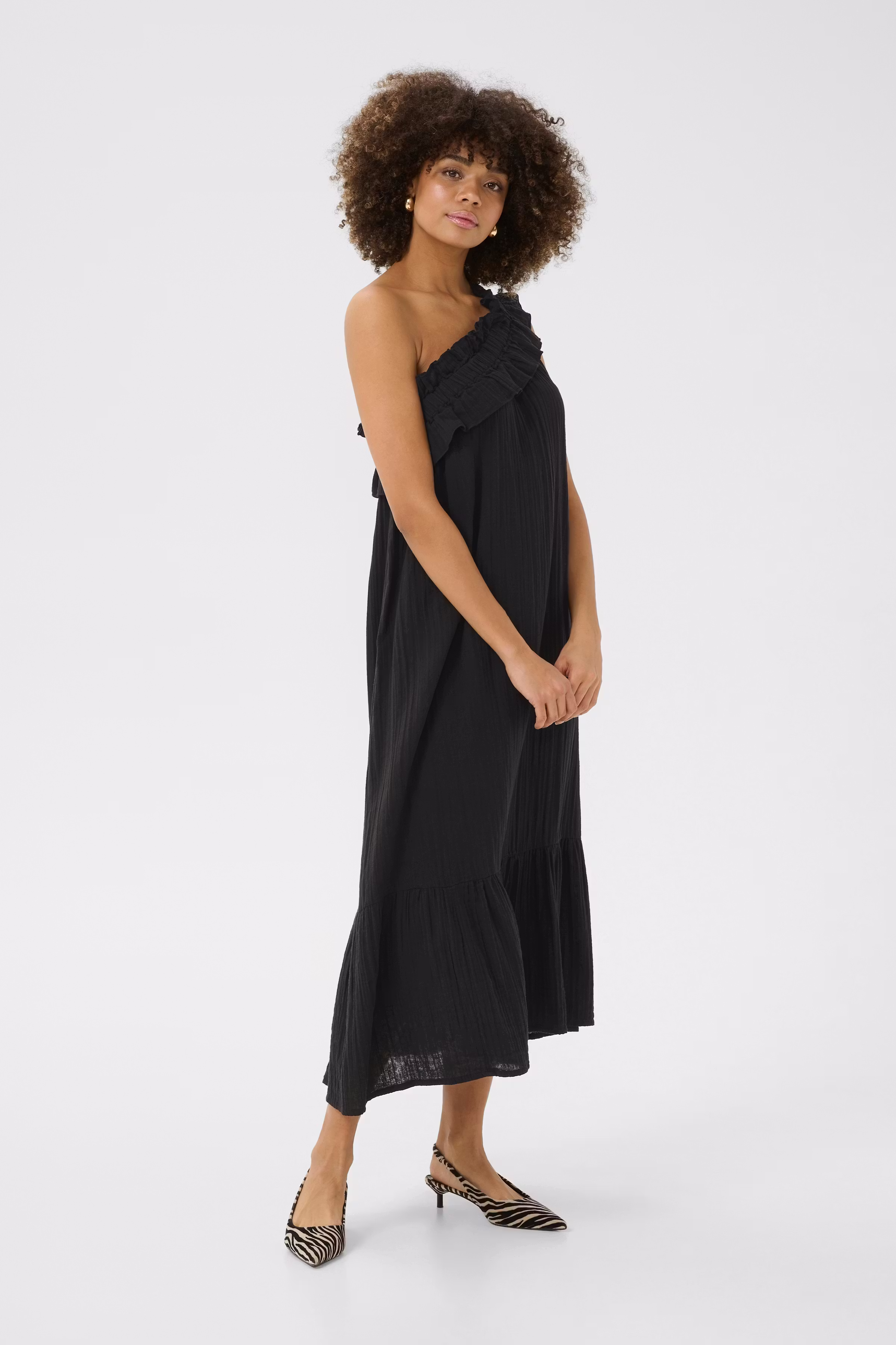 CUelina One-shoulder Dress LOOKBOOK FRONT 50110614-500012