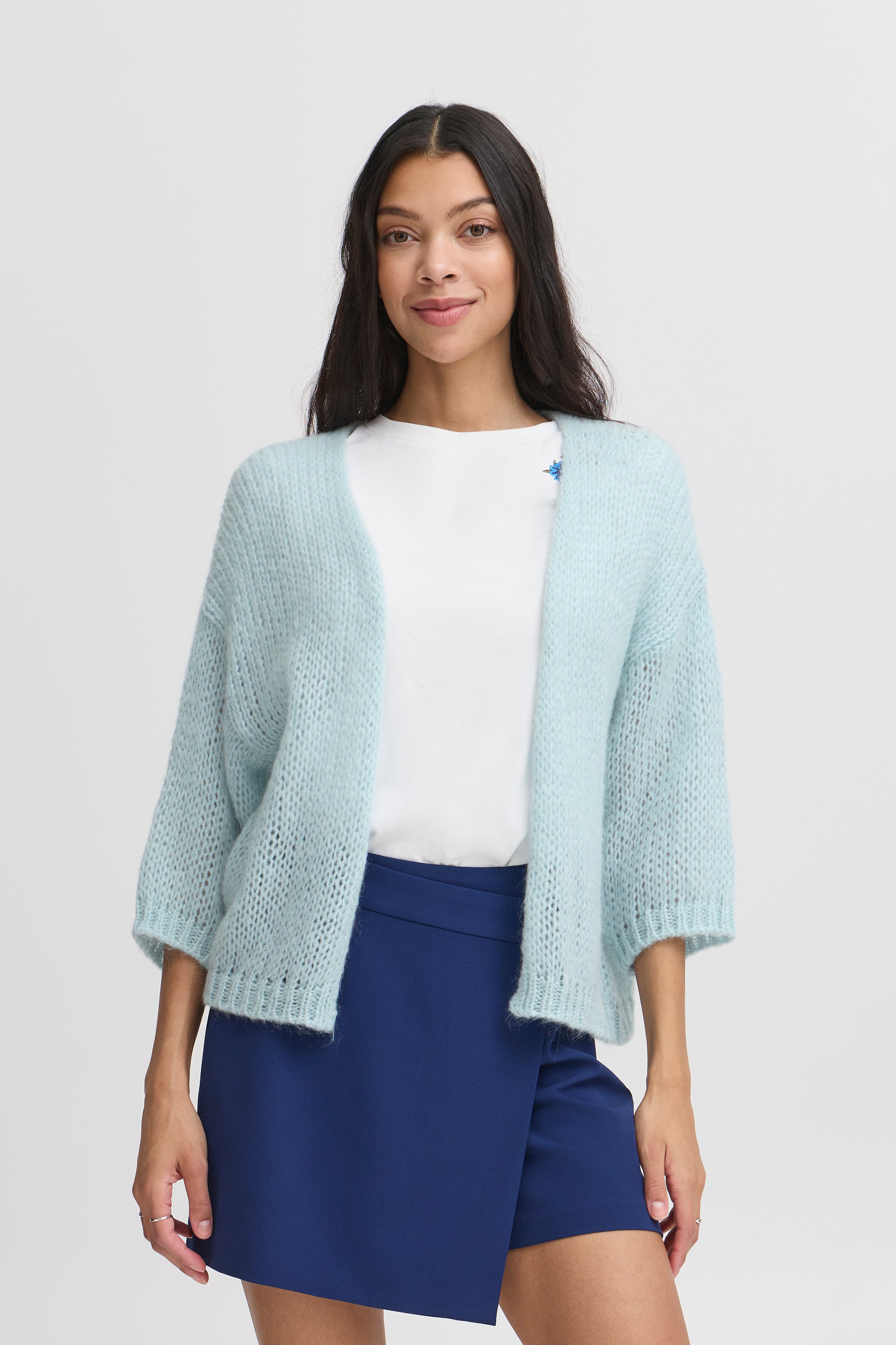 BYNONAX Strikket cardigan LOOKBOOK FRONT 20816622-1441151