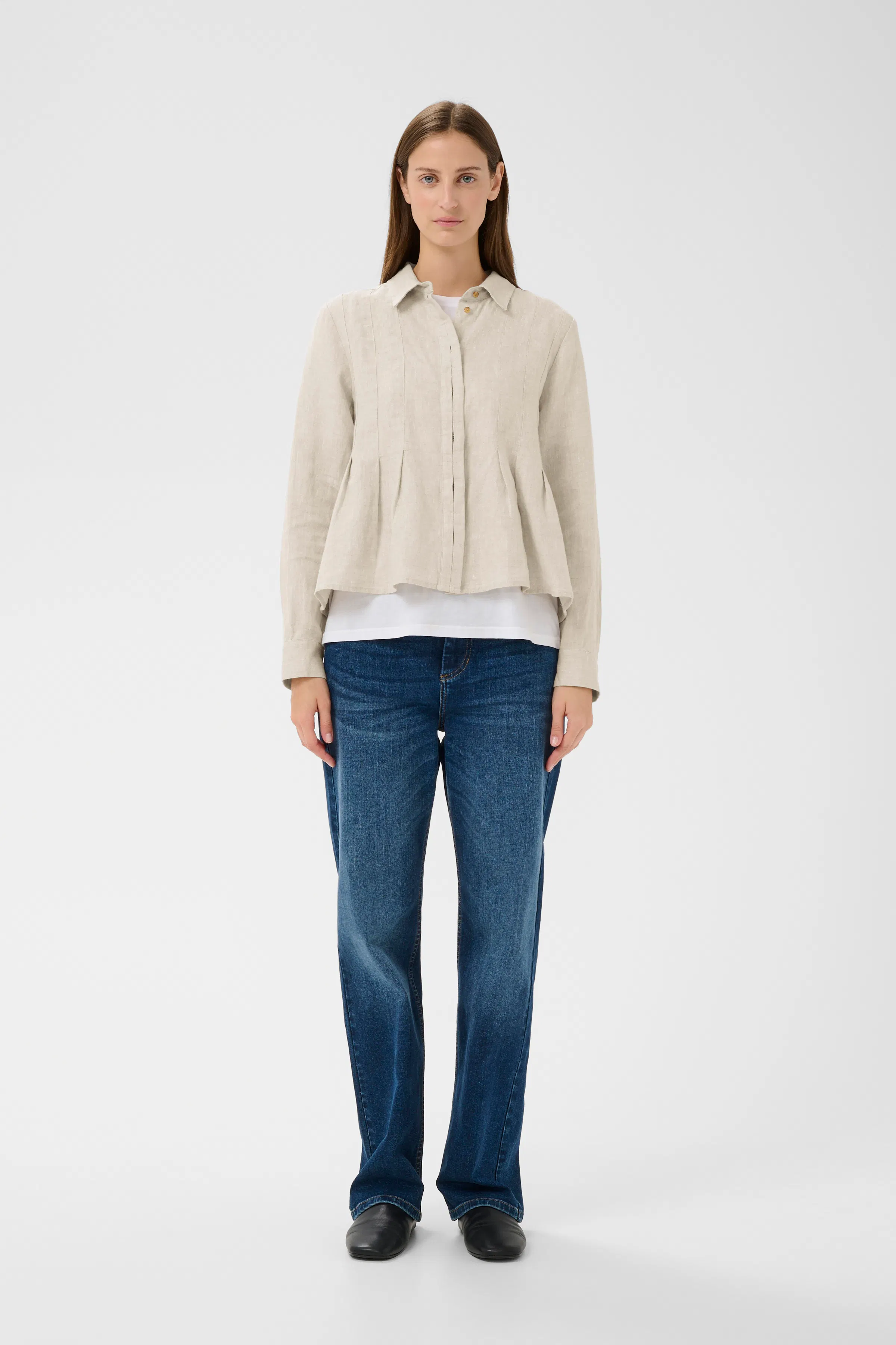 DILANAIW PLEATED Skjorte LOOKBOOK FRONT 30112330-1108091
