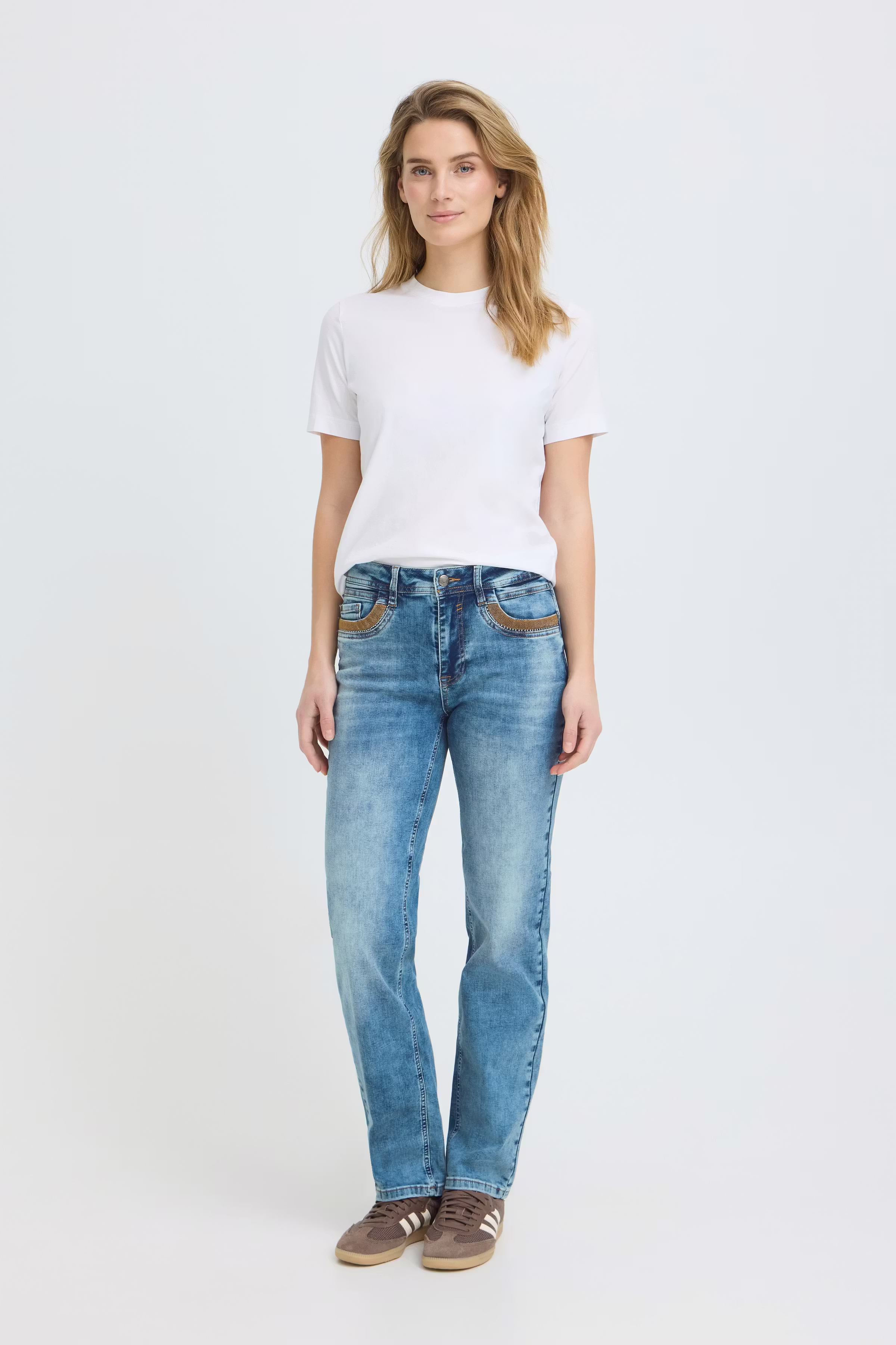 PZELLE HW Jeans Straight Leg LOOKBOOK FRONT 50208008-200005