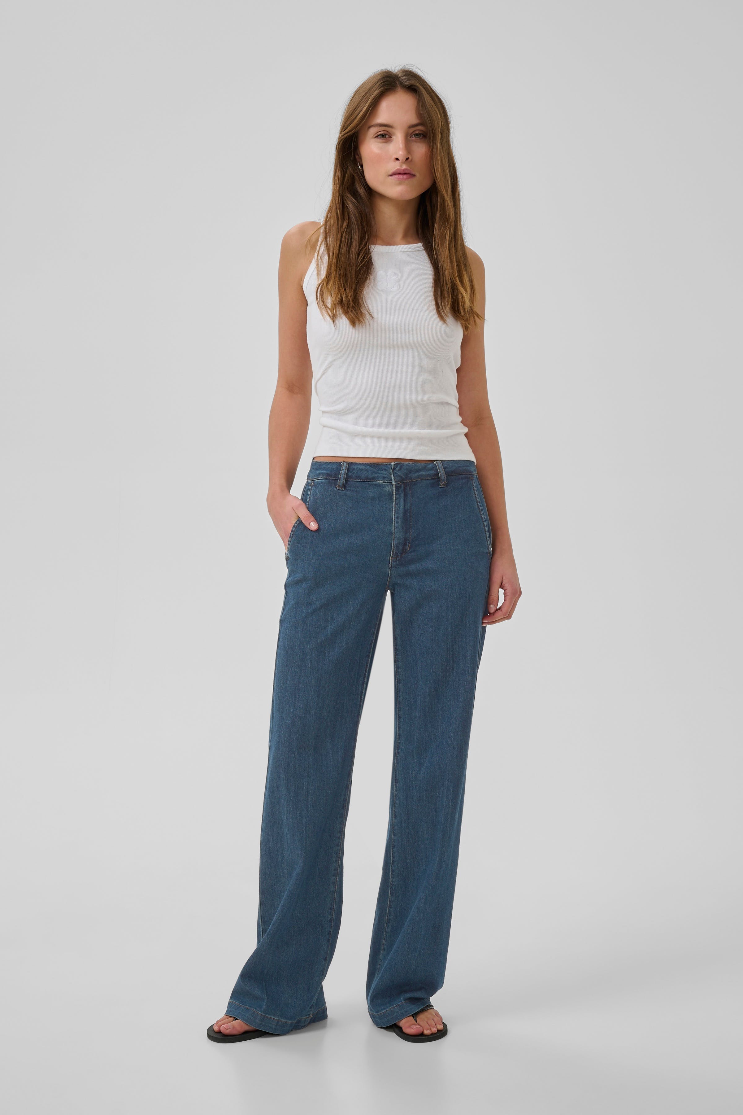 JEANS WIDE 30 THE LARA 115 LOOKBOOK FRONT 10705210-100061