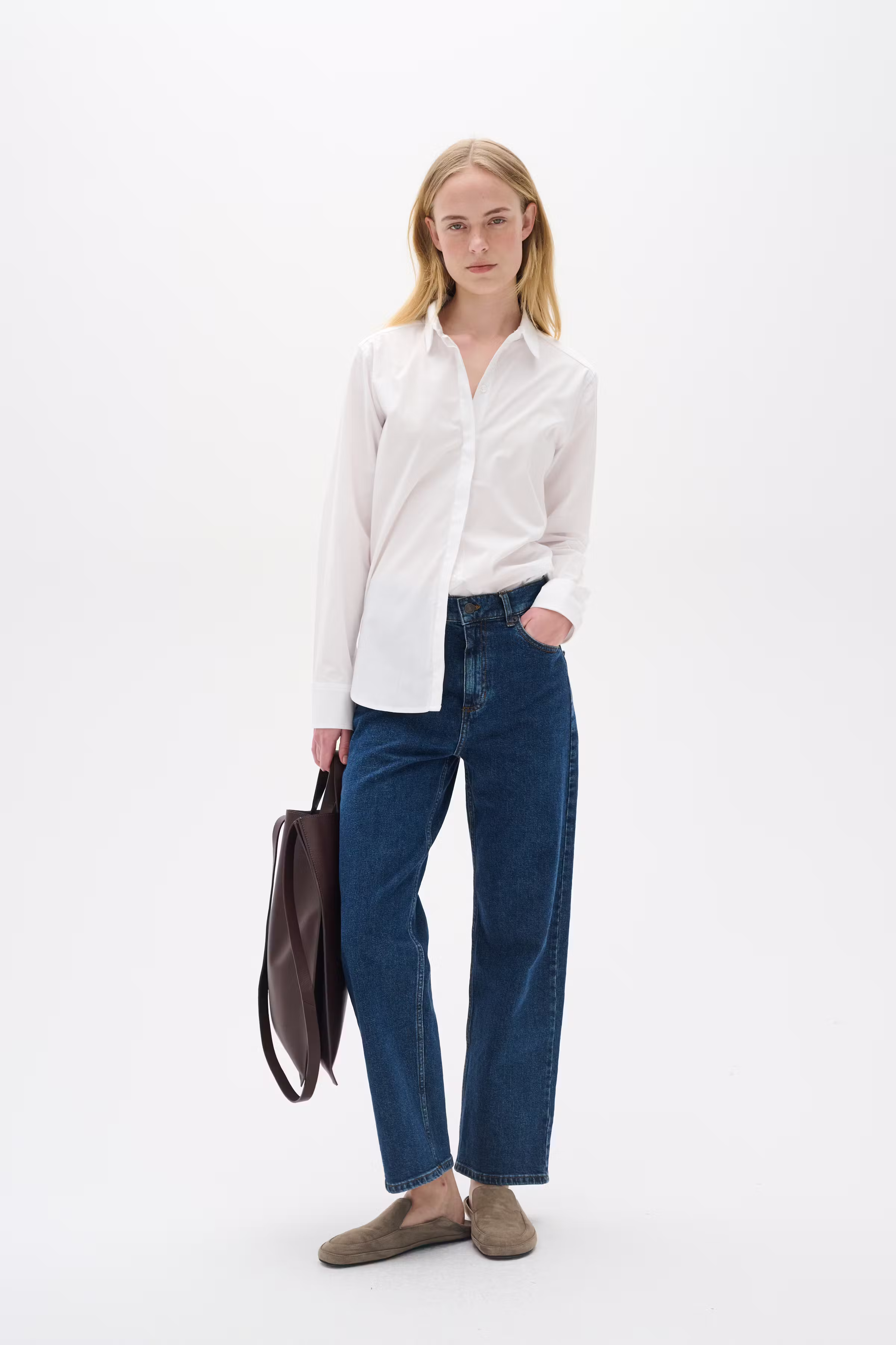 Långärmad skjorta LOOKBOOK FRONT 30103473-10090