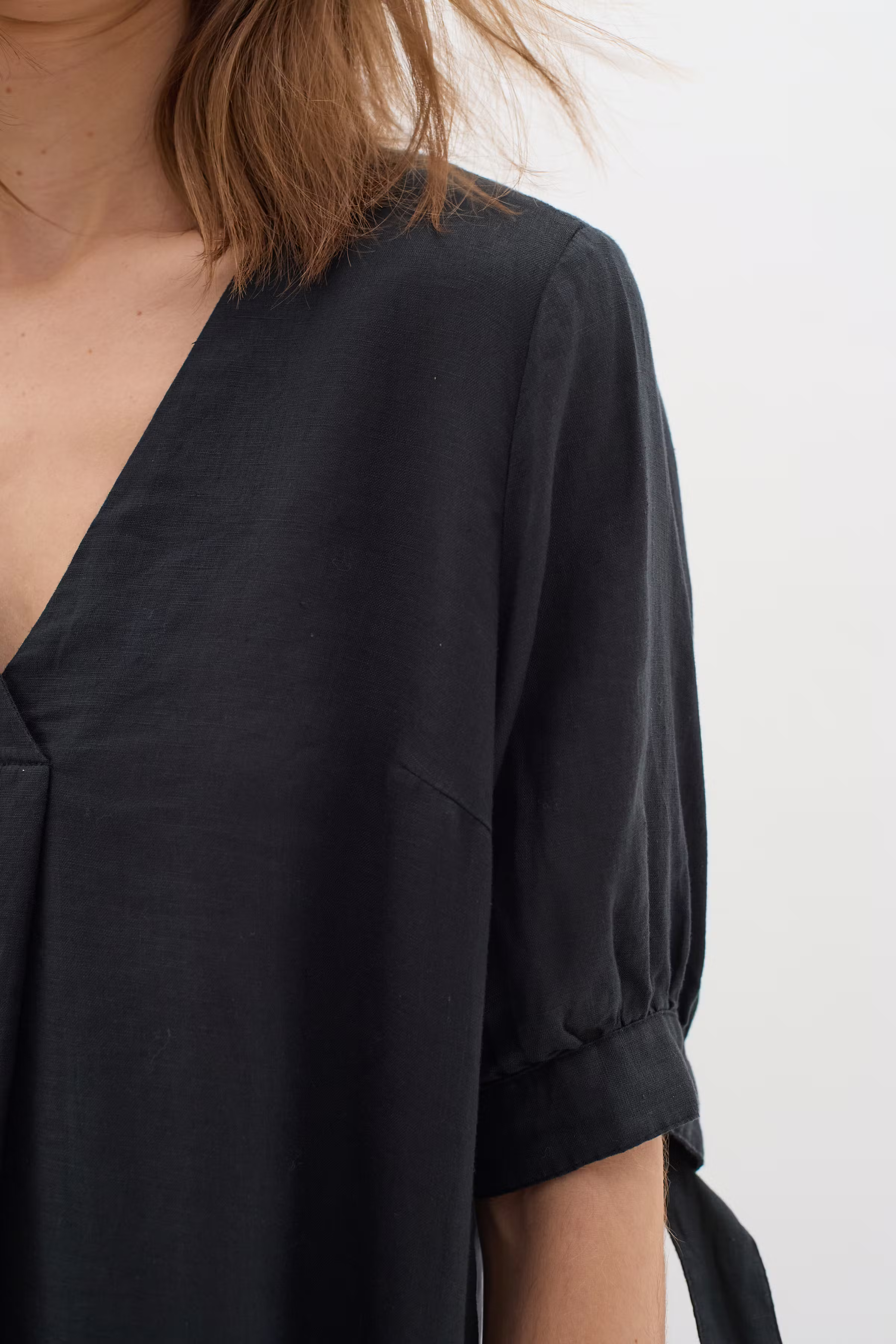 EzraIW Hør Kjole LOOKBOOK DETAIL 30109320-194008