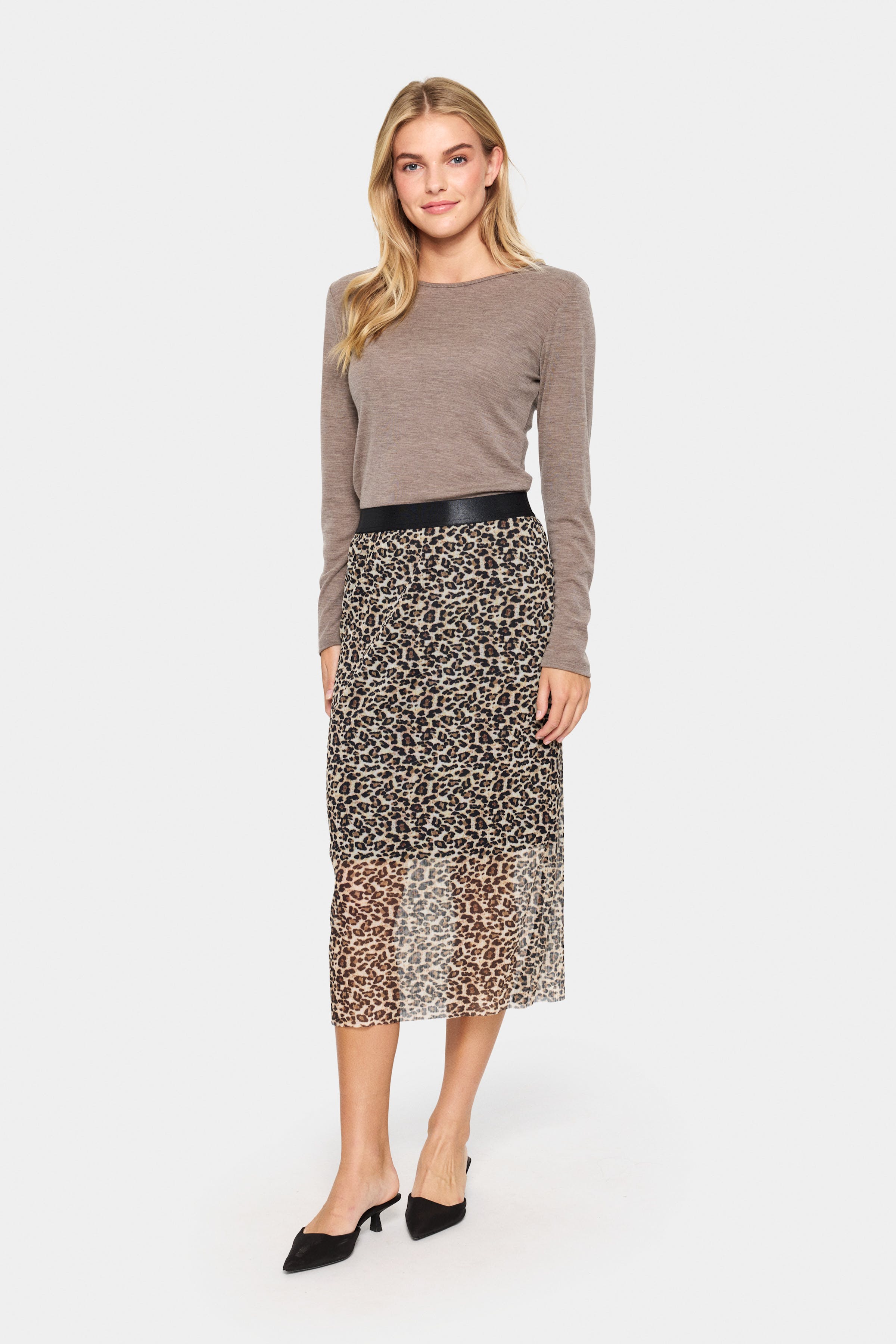 IaraSZ Leopard Skjørt LOOKBOOK FRONT 30513758-302839