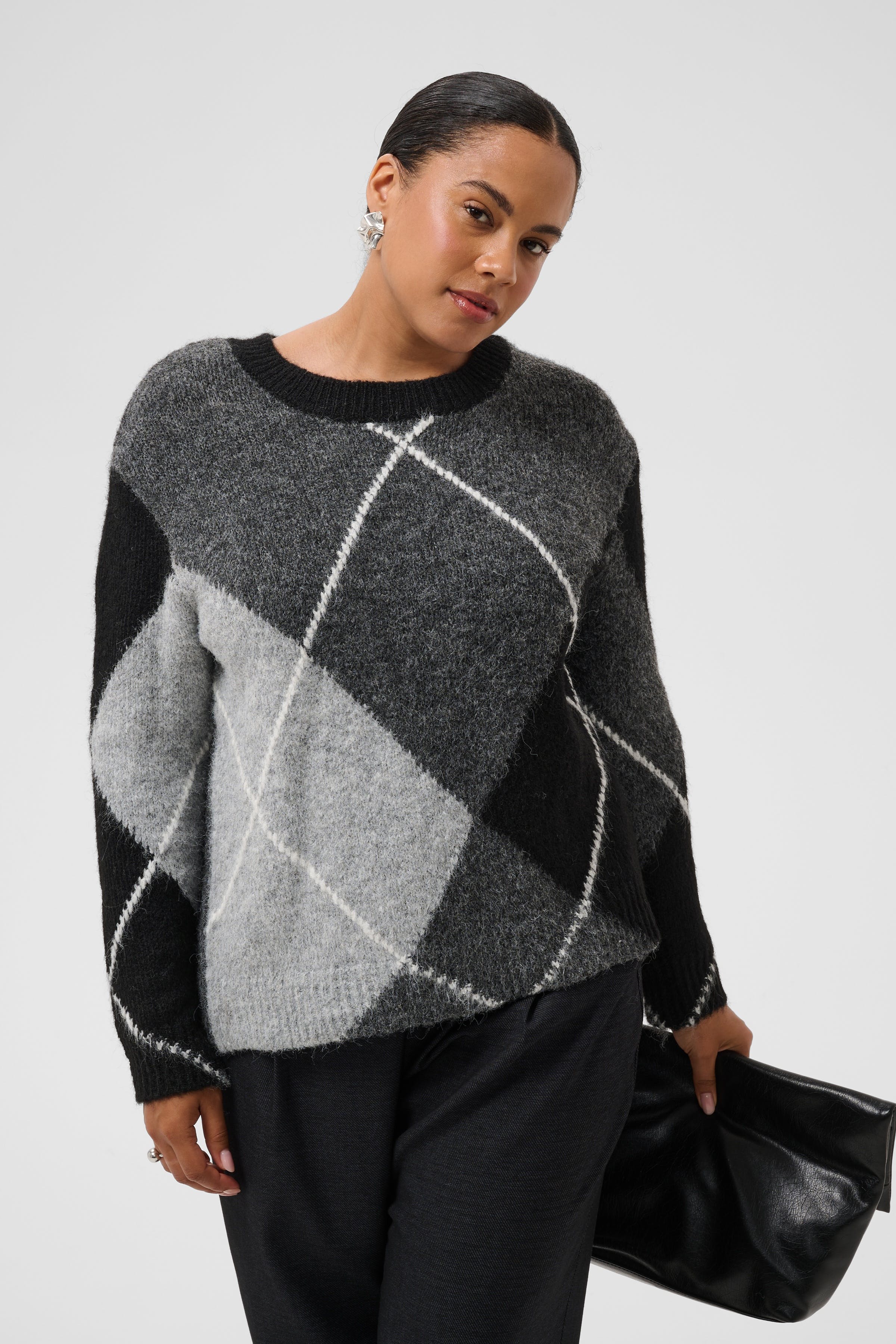 KCkit Argyle Pullover aus Wollmischung LOOKBOOK FRONT 10584421-109725