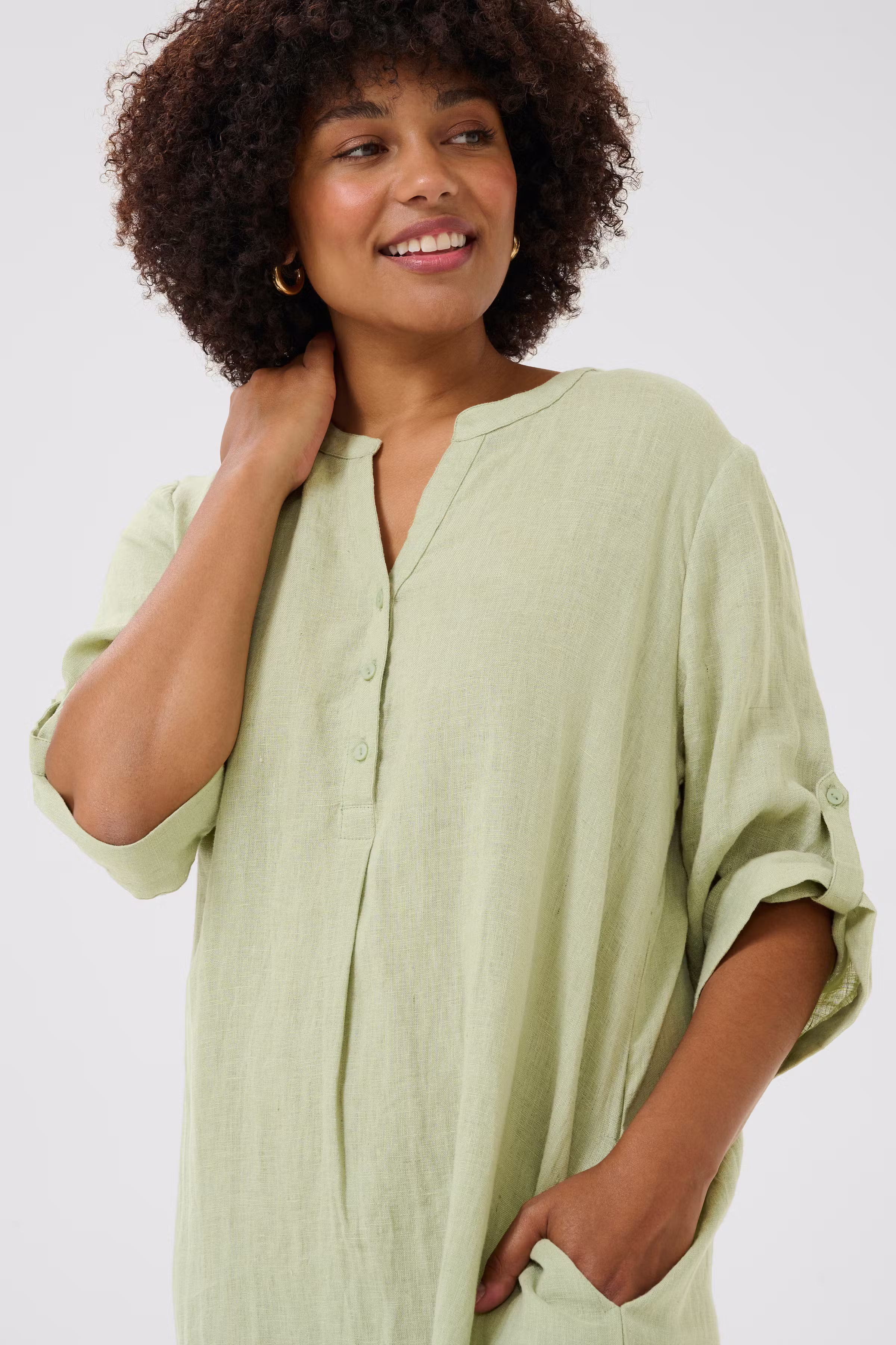 CRBellis Linen dress LOOKBOOK DETAIL 10611577-160213