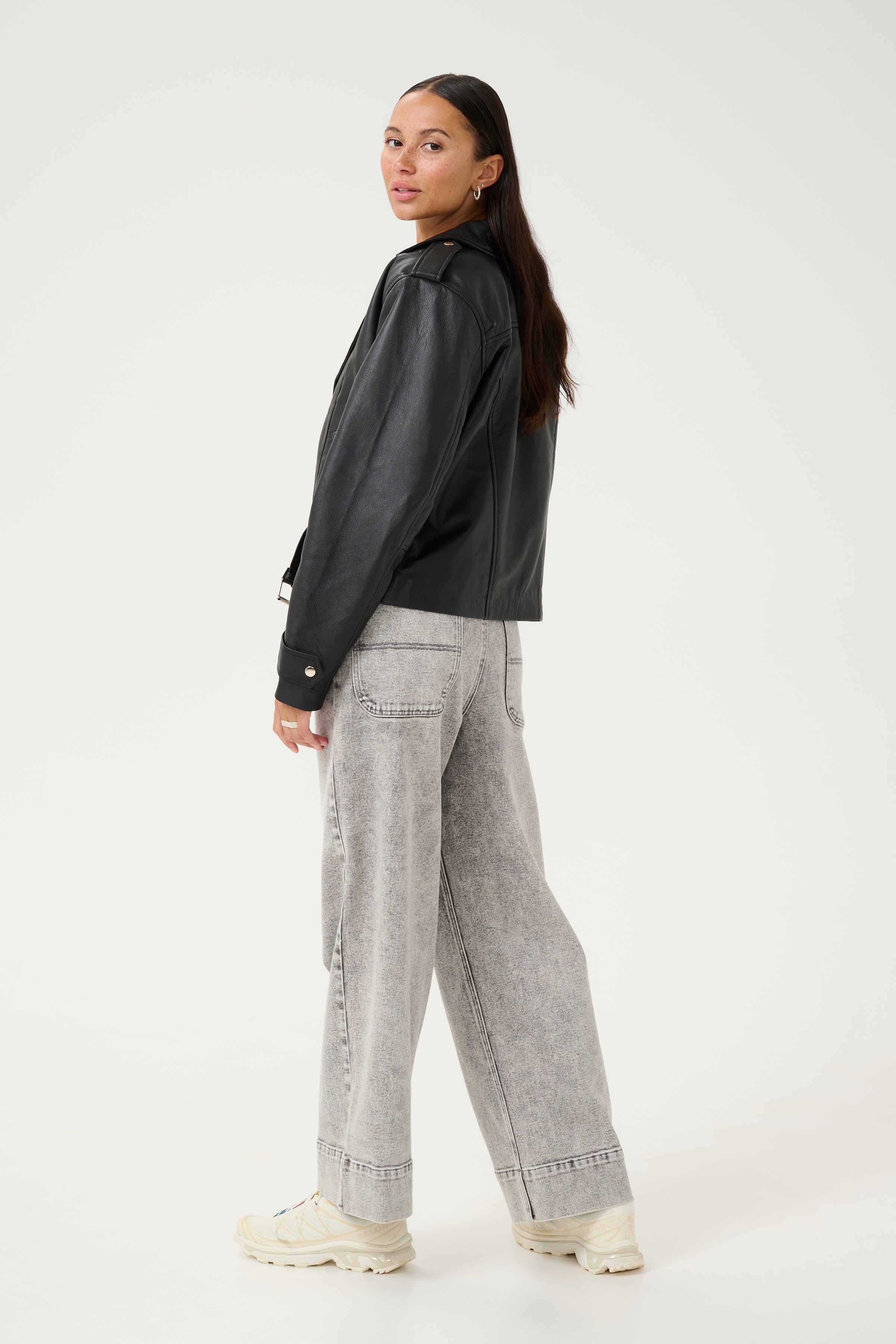 KAsue Läderjacka LOOKBOOK BACK 10552375-100121