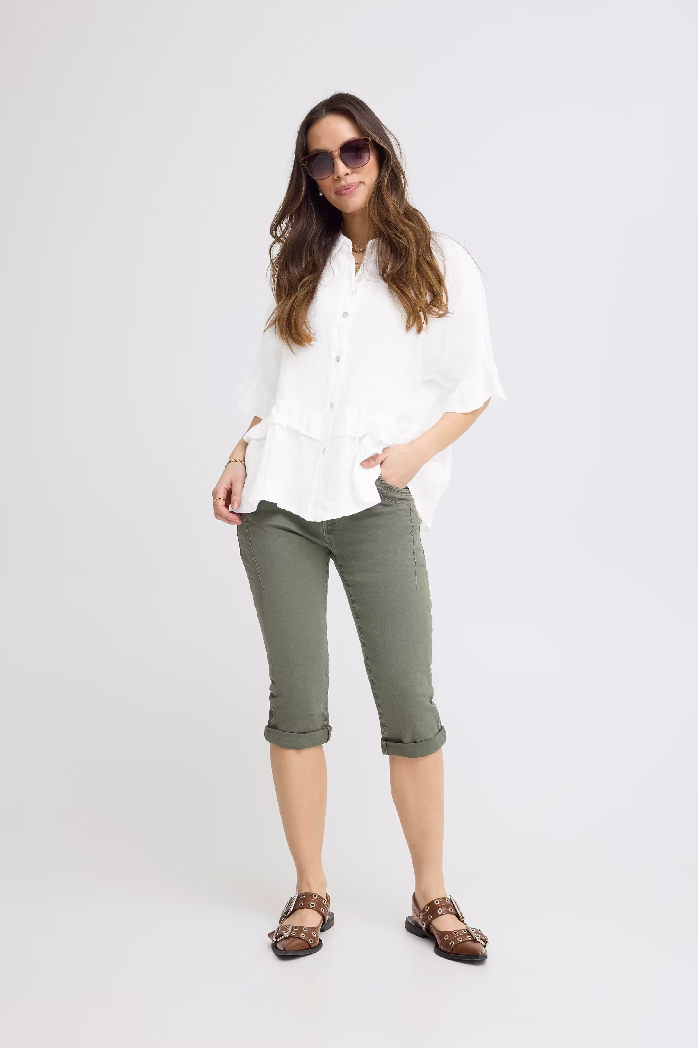 SBFONTANELLE Skjorte LOOKBOOK FRONT 22100886-110602