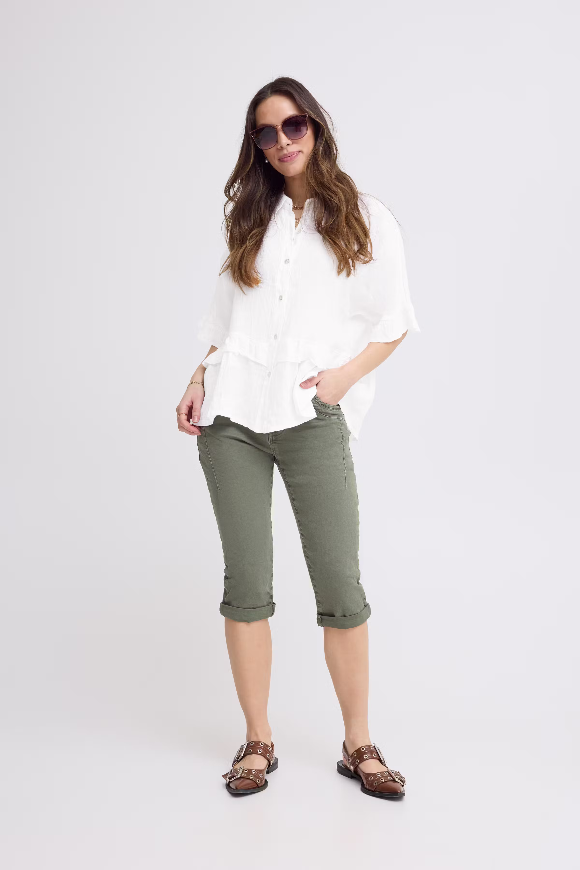 SBFONTANELLE Skjorte LOOKBOOK FRONT 22100886-110602