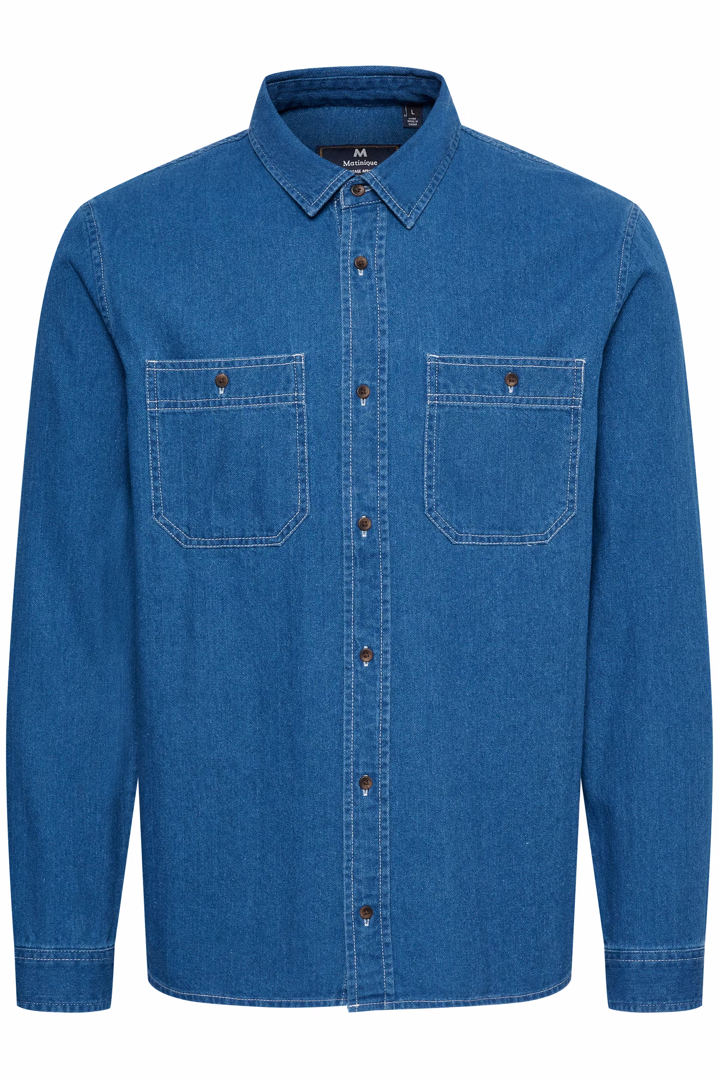 MAstroly Heritage Denim Overhemd PACK FRONT 30207532-300280