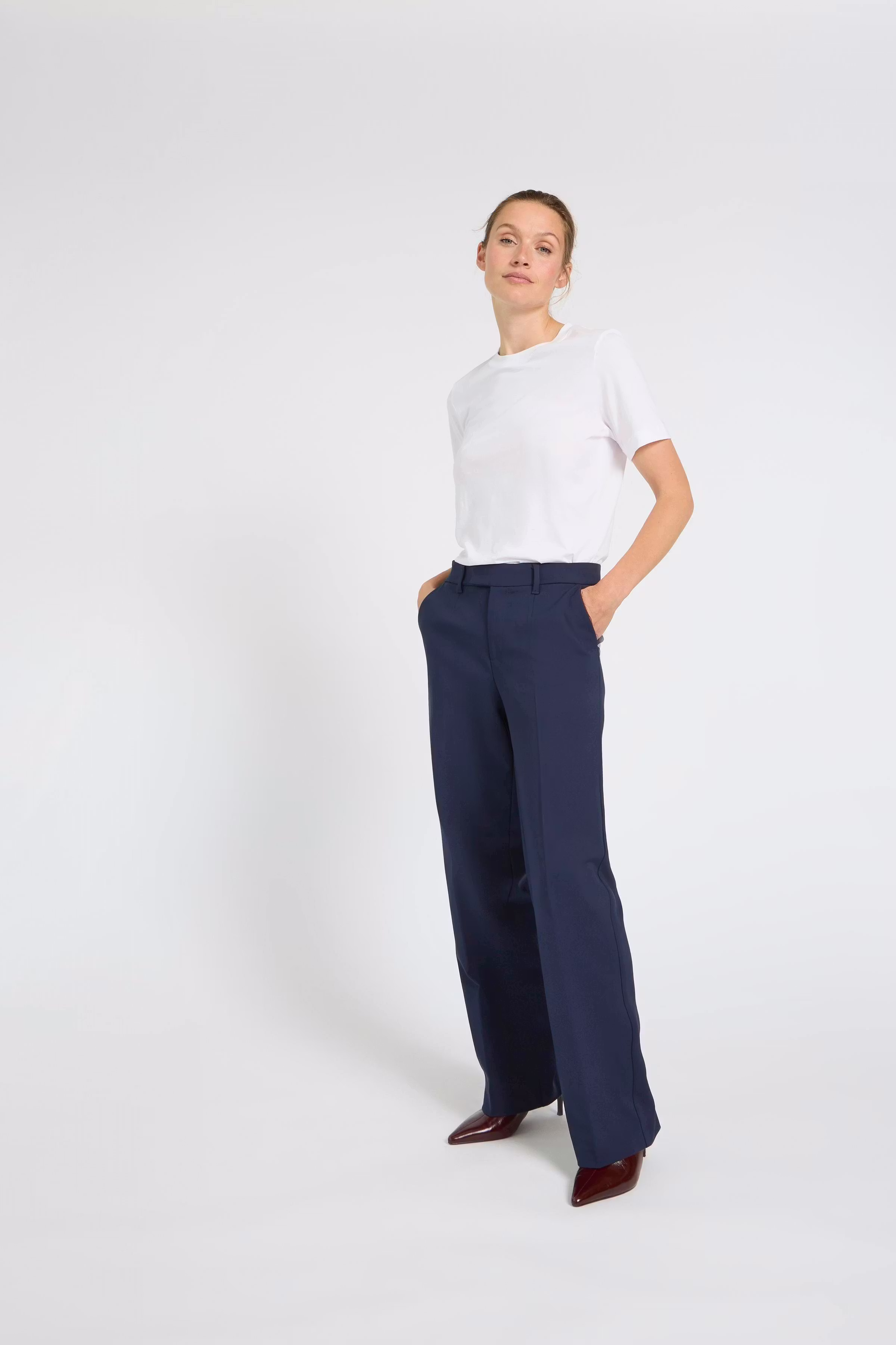 PZBINDY High Waist Wide Leg Trousers LOCATION NONE 50210334-194020