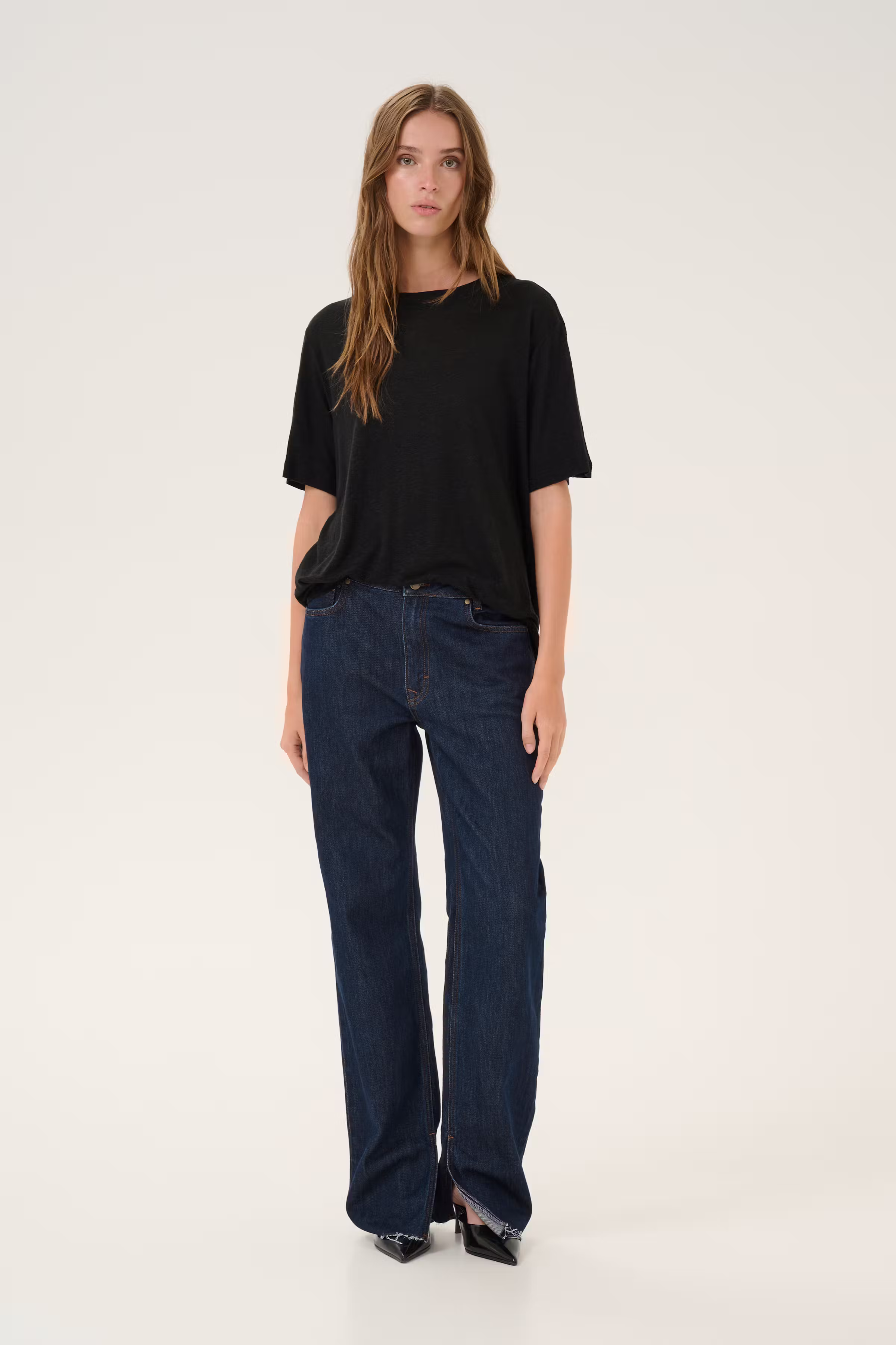 LisaMW Leinen T-shirt LOOKBOOK FRONT 10704762-100031