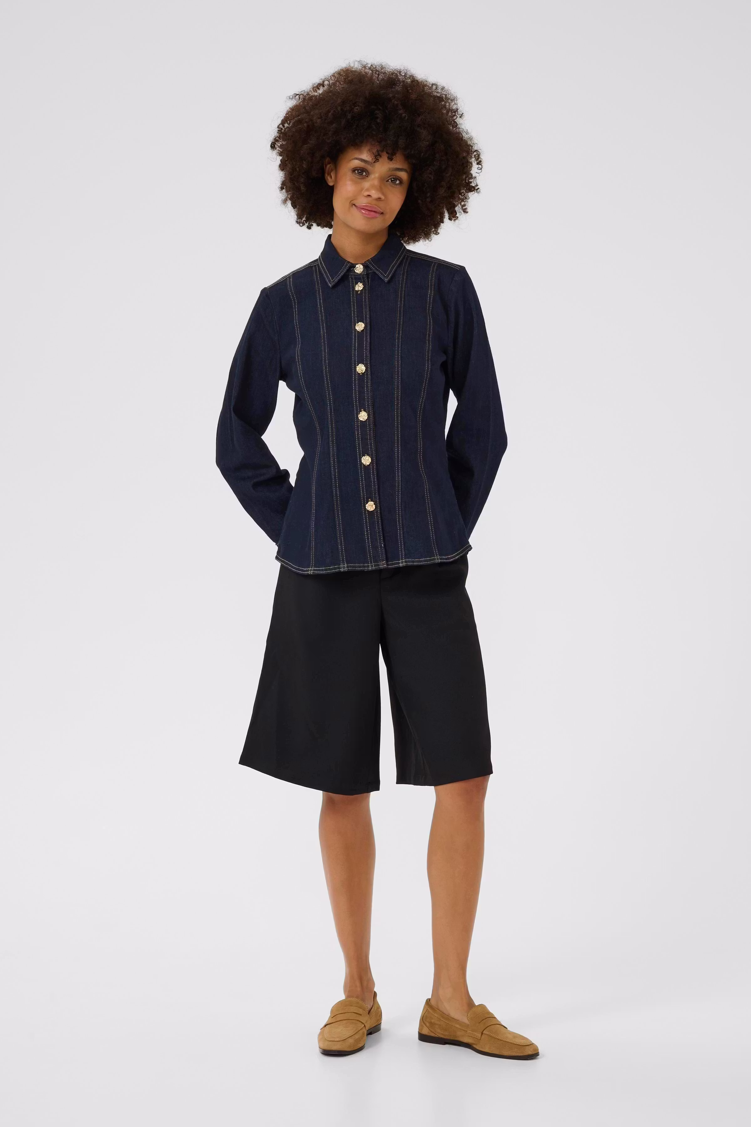 CUbobbie Denim shirt LOOKBOOK FRONT 50112271-500119