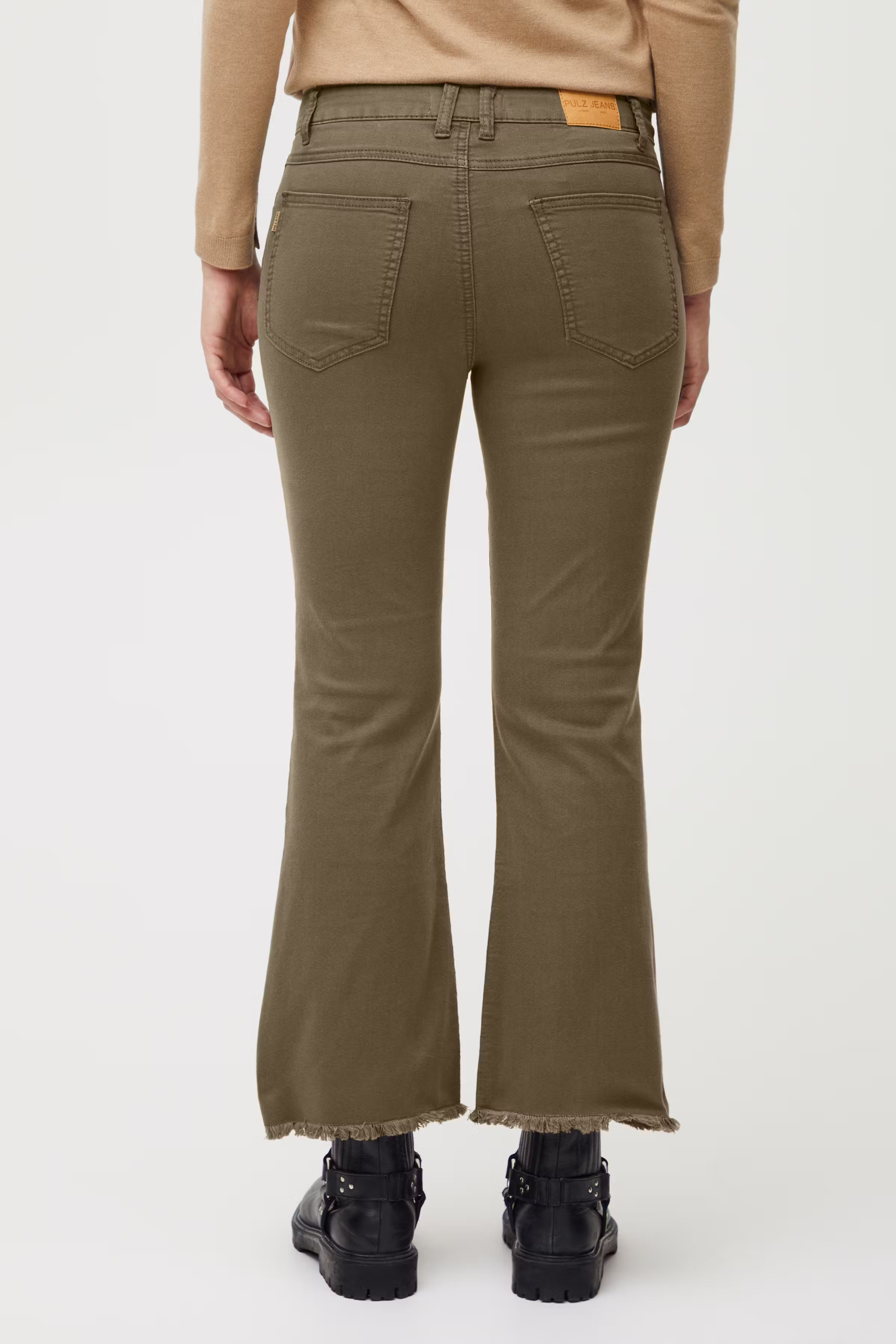 PZROSITA High Waist Kick Flared Leg Bukser LOOKBOOK BACK 50207869-190510