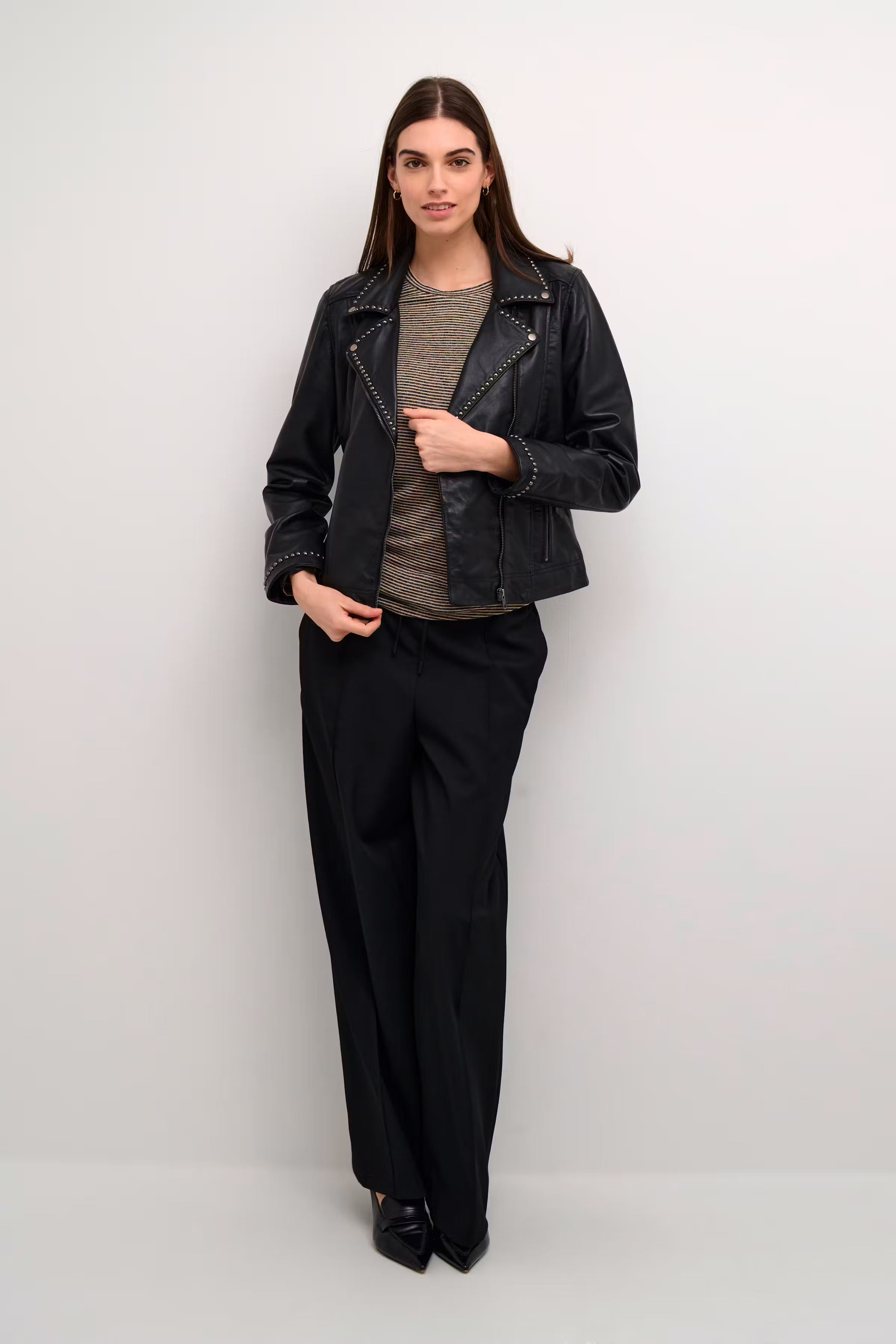 CUcanja Läderjacka LOOKBOOK FRONT 50110985-500012