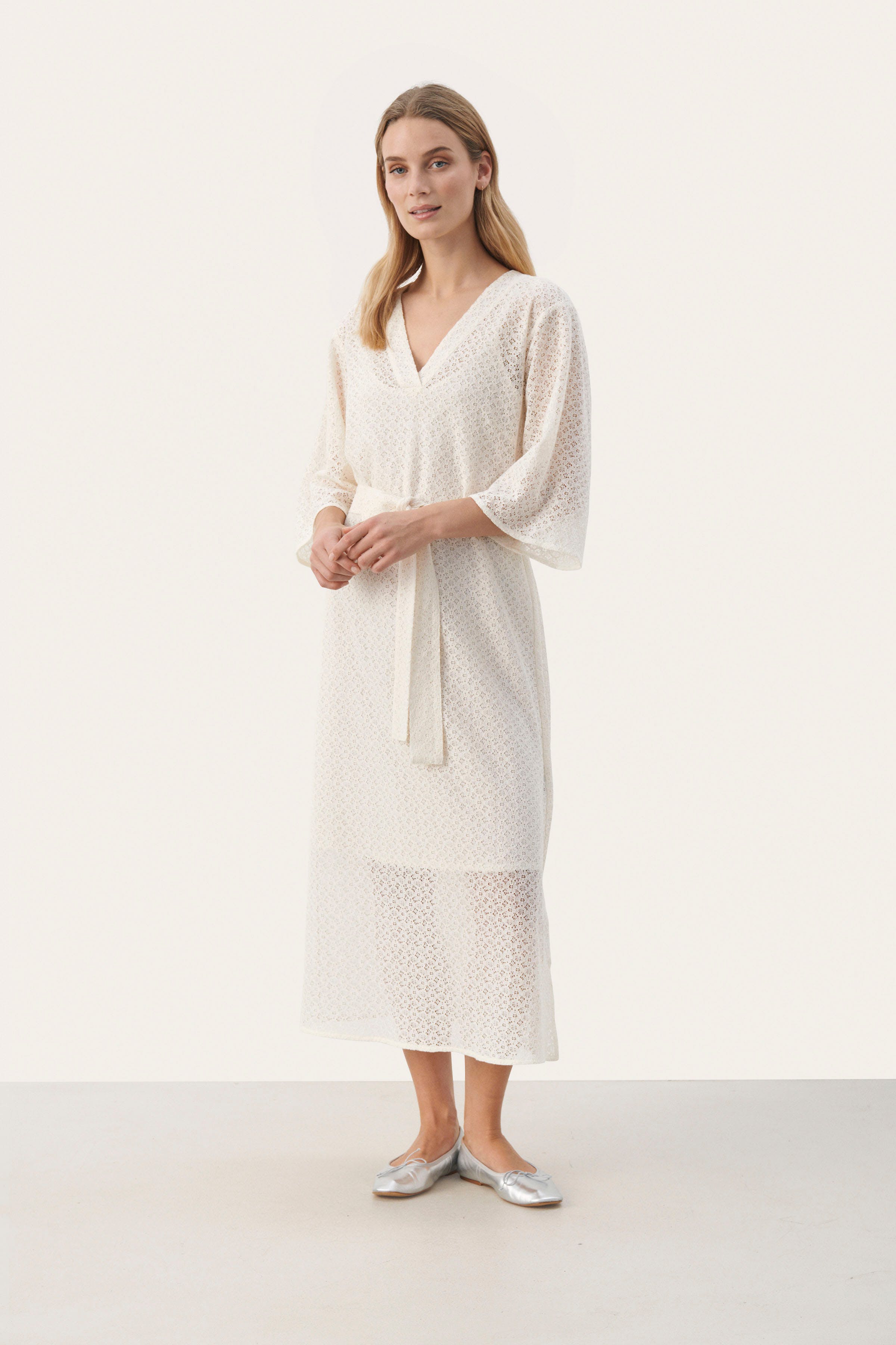 EvamayaPW Lang blondekjole LOOKBOOK FRONT 30308486-114801