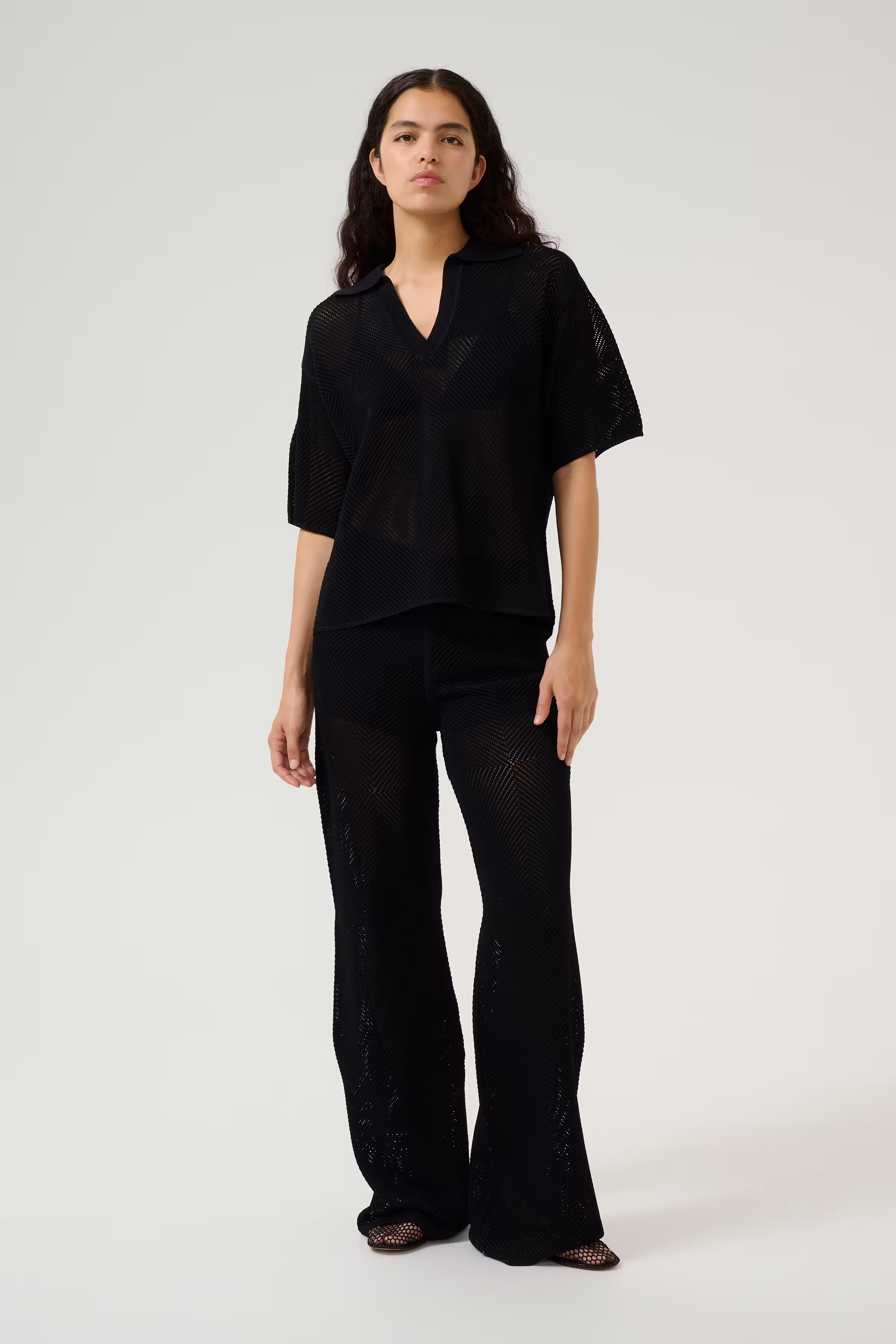 KBUpala Short-sleeved knit sweater LOOKBOOK FRONT 10105419-194008