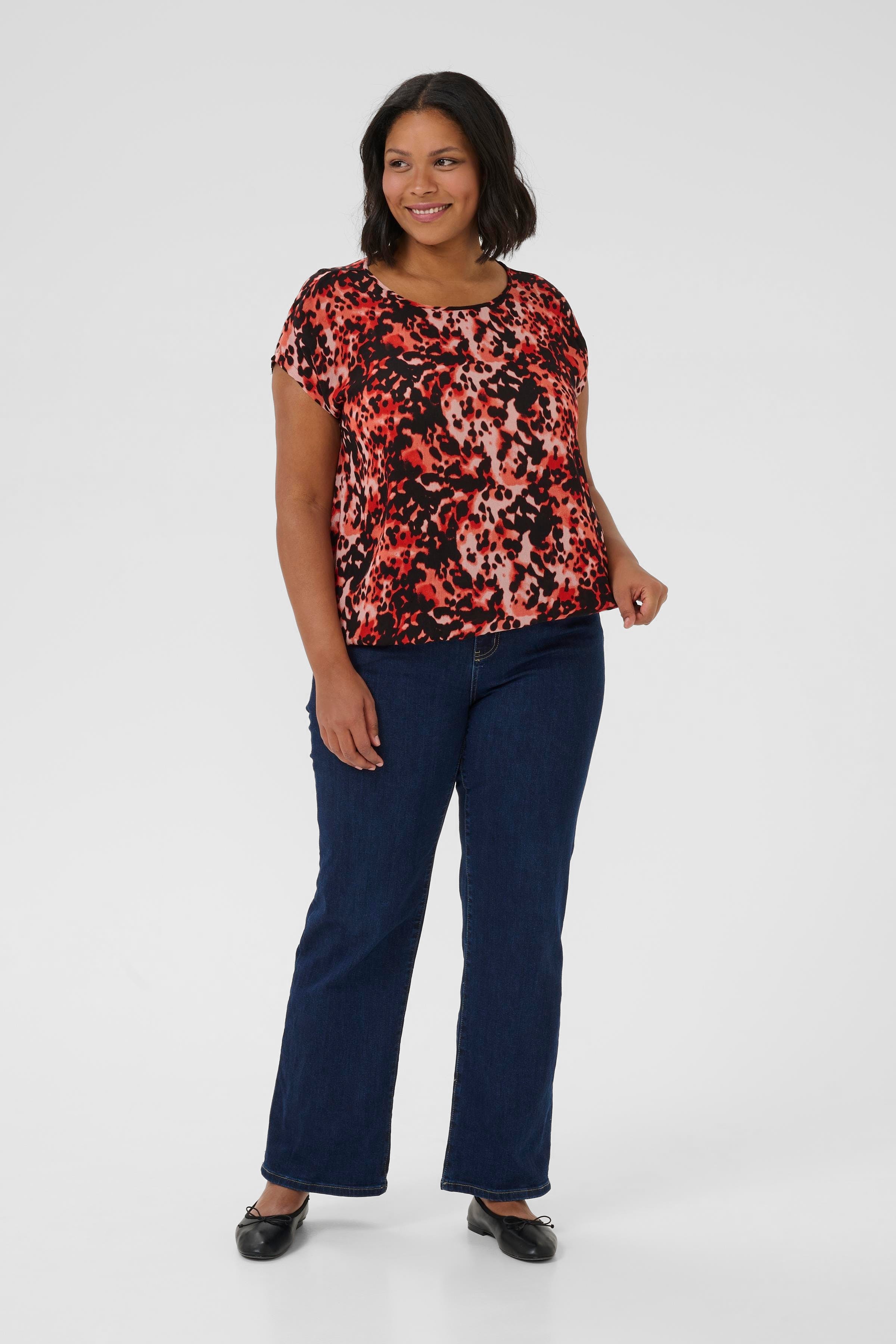 KCami Luipaardblouse LOOKBOOK FRONT 10582027-108190