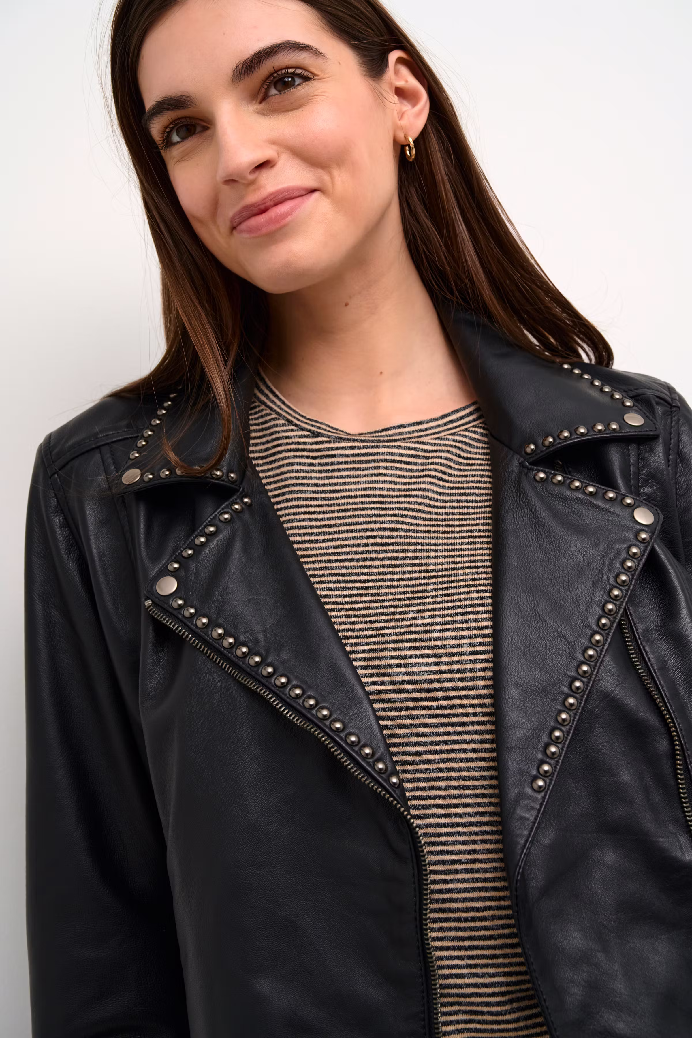 CUcanja Leren jas LOOKBOOK DETAIL 50110985-500012
