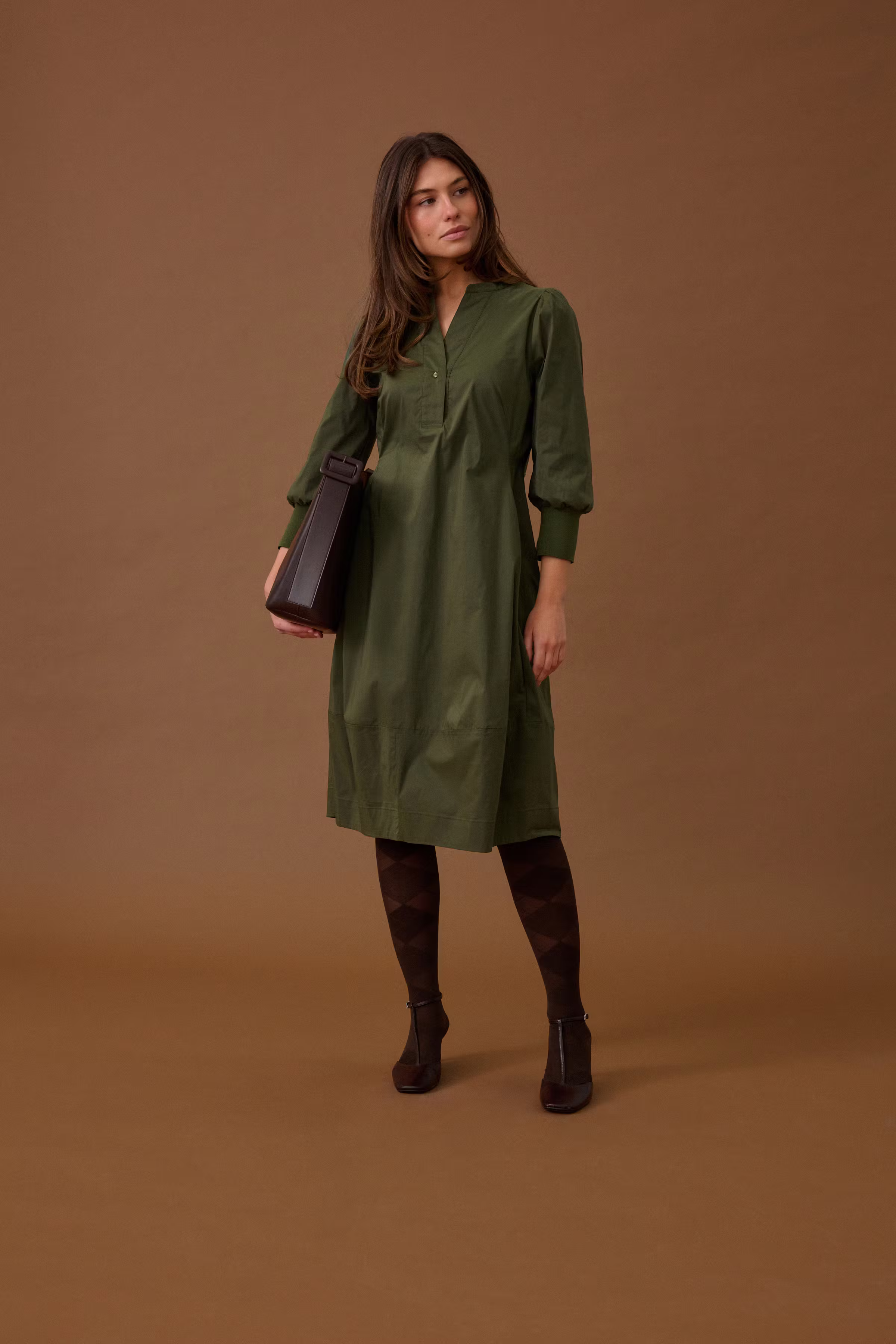 CUantoinett Kjole med 3/4-ermer LOCATION NONE 50110059-180521