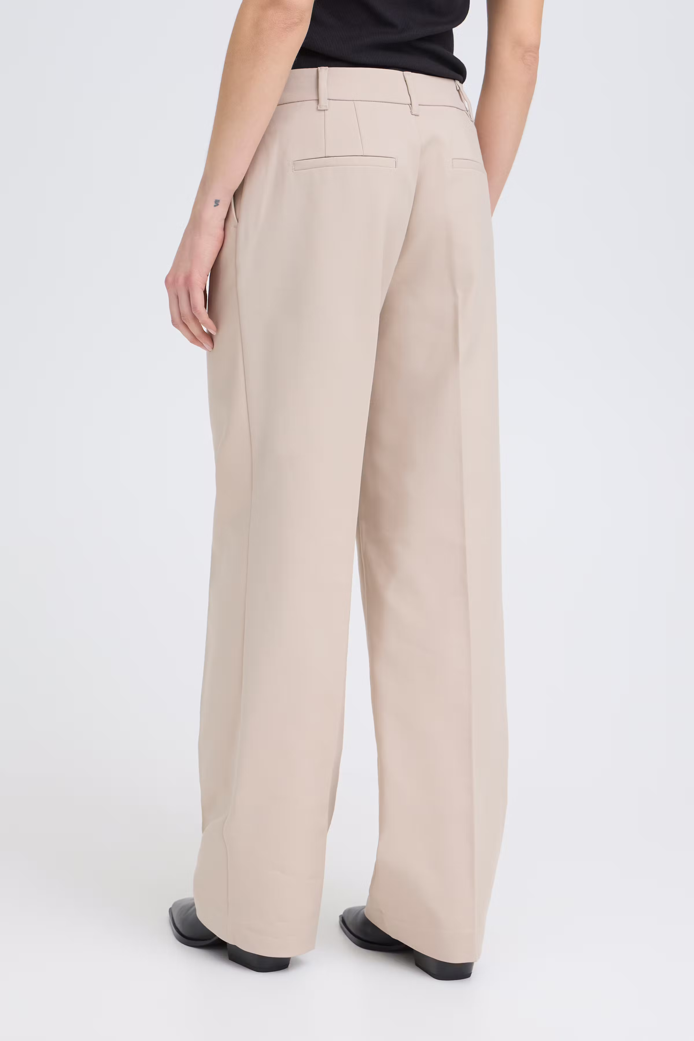 PZBINDY High Waist Wide Leg Bukser LOOKBOOK BACK 50210334-161103