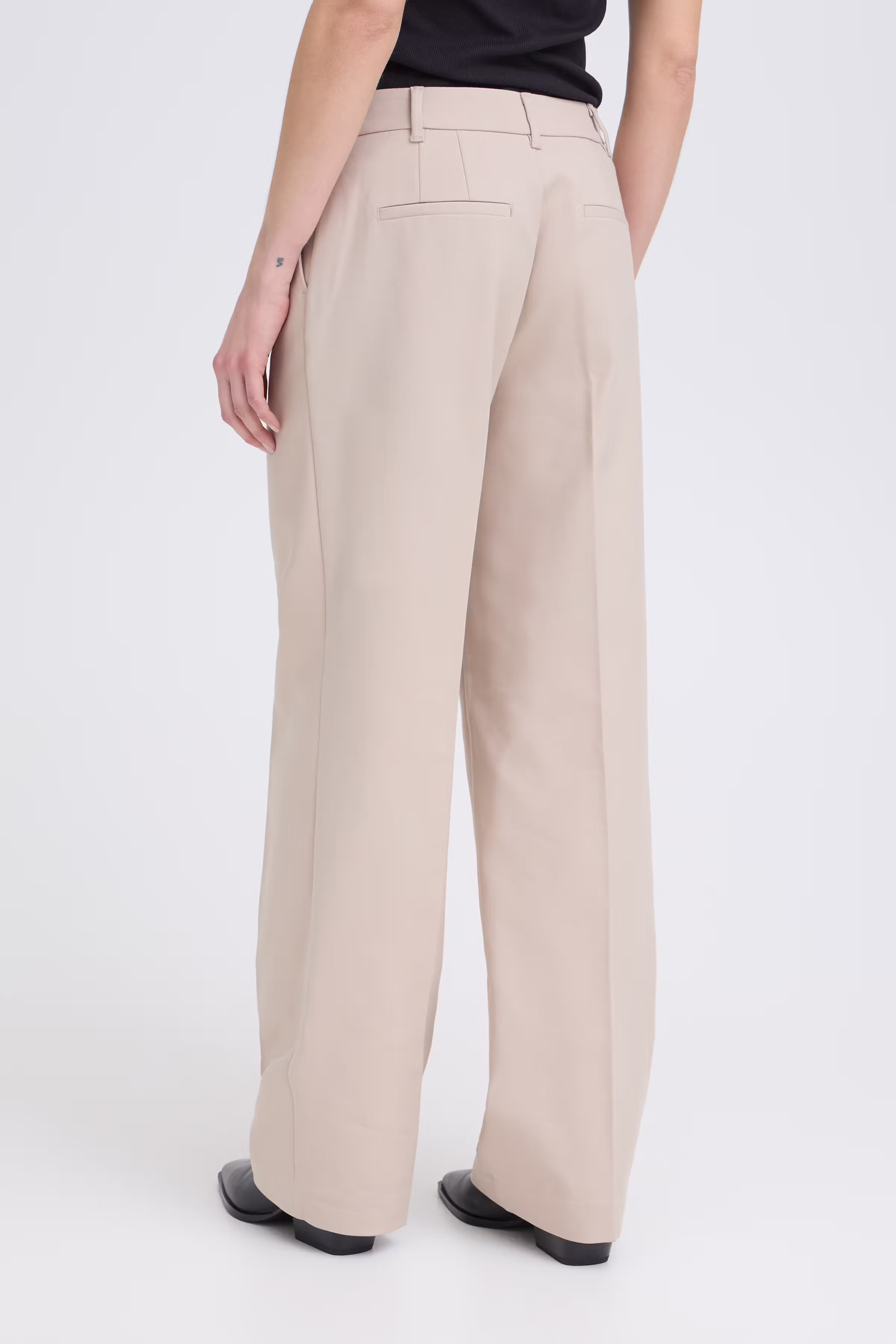 PZBINDY High Waist Wide Leg Bukser LOOKBOOK BACK 50210334-161103