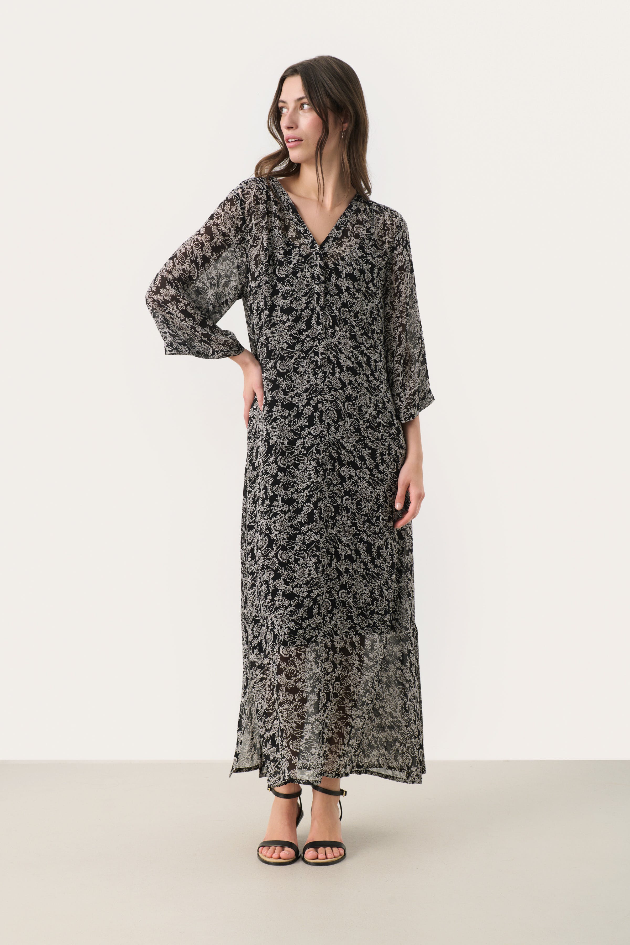 BeritPW Langes Kleid LOOKBOOK FRONT 30307831-304005