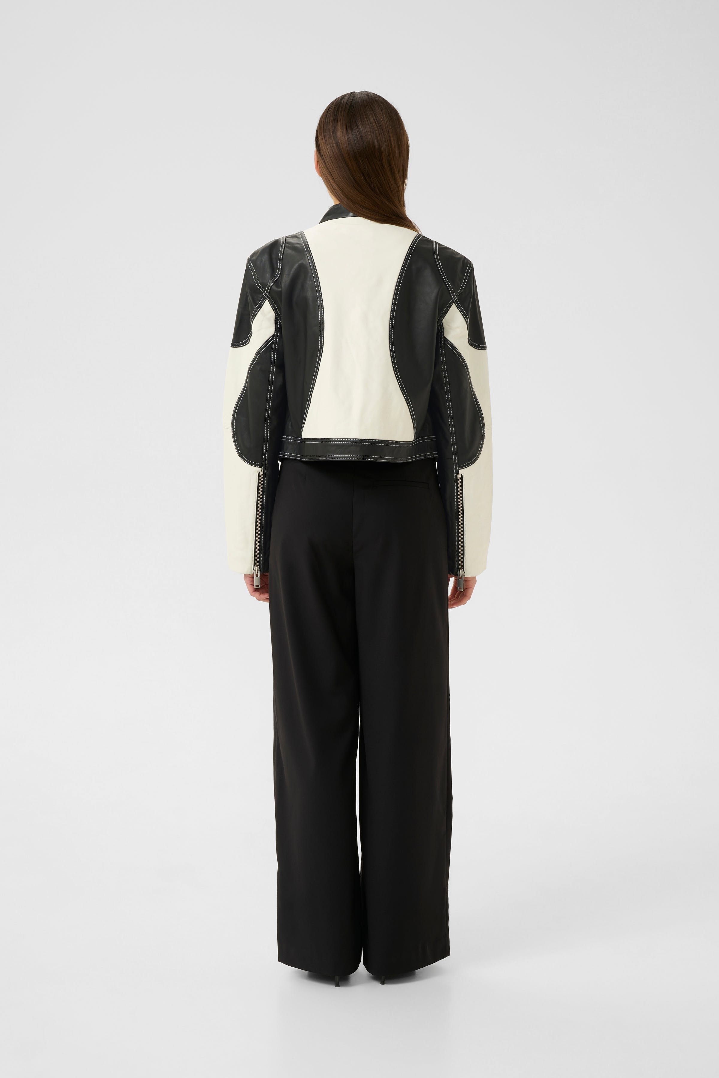 GZbirka Leren jas LOOKBOOK BACK 10909932-100017