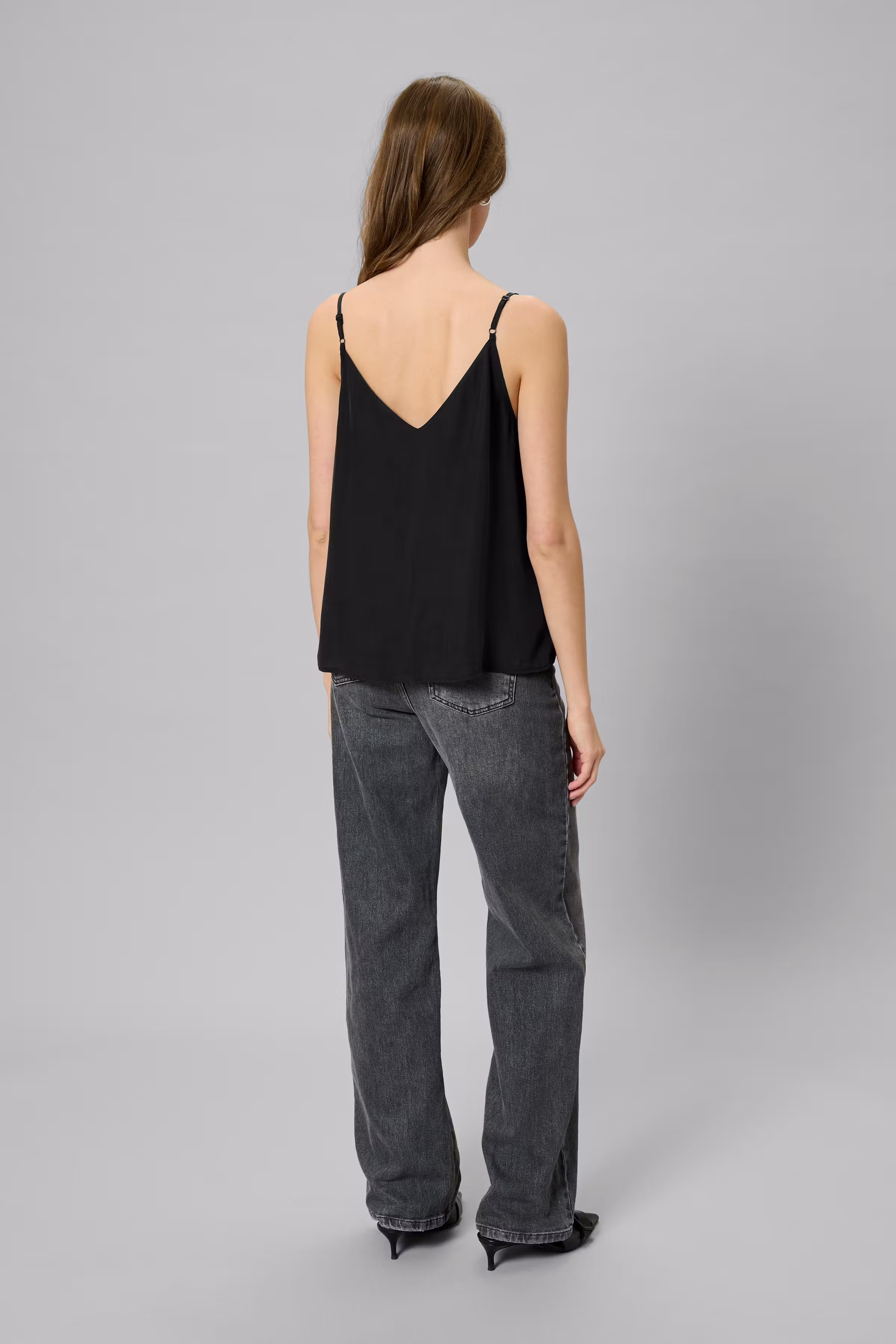 MWSilk Top i 100% silke LOOKBOOK BACK 10705328-100031