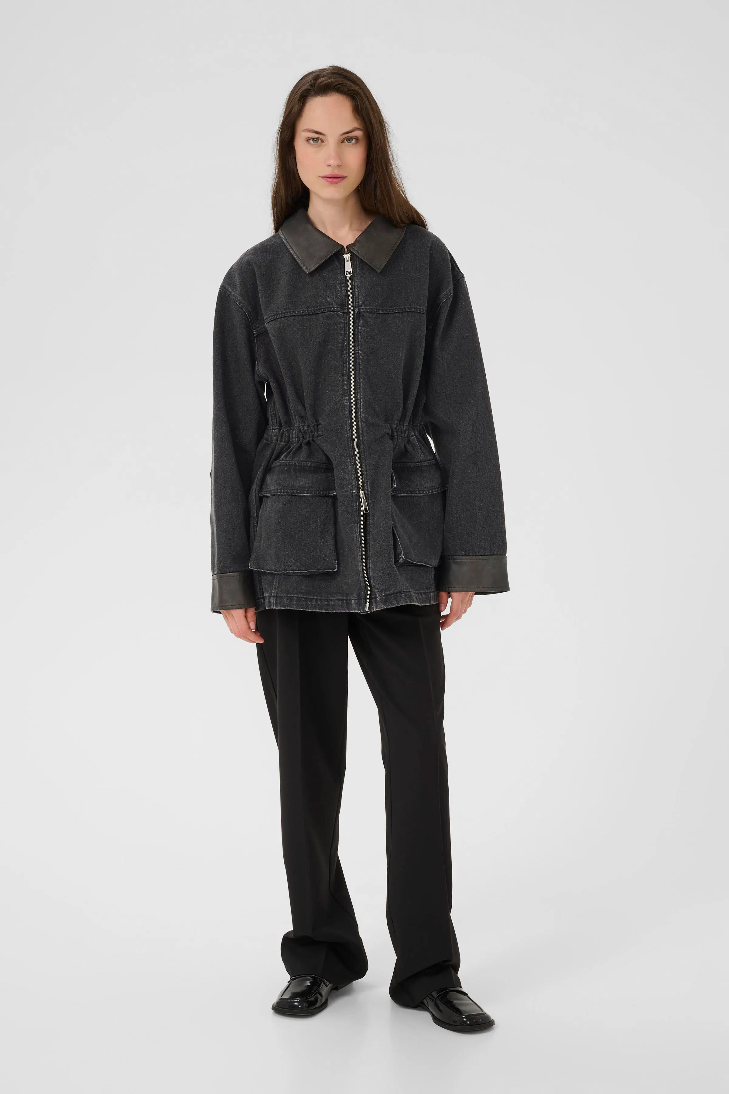 KBApril Jacket in falcon / brown polyester