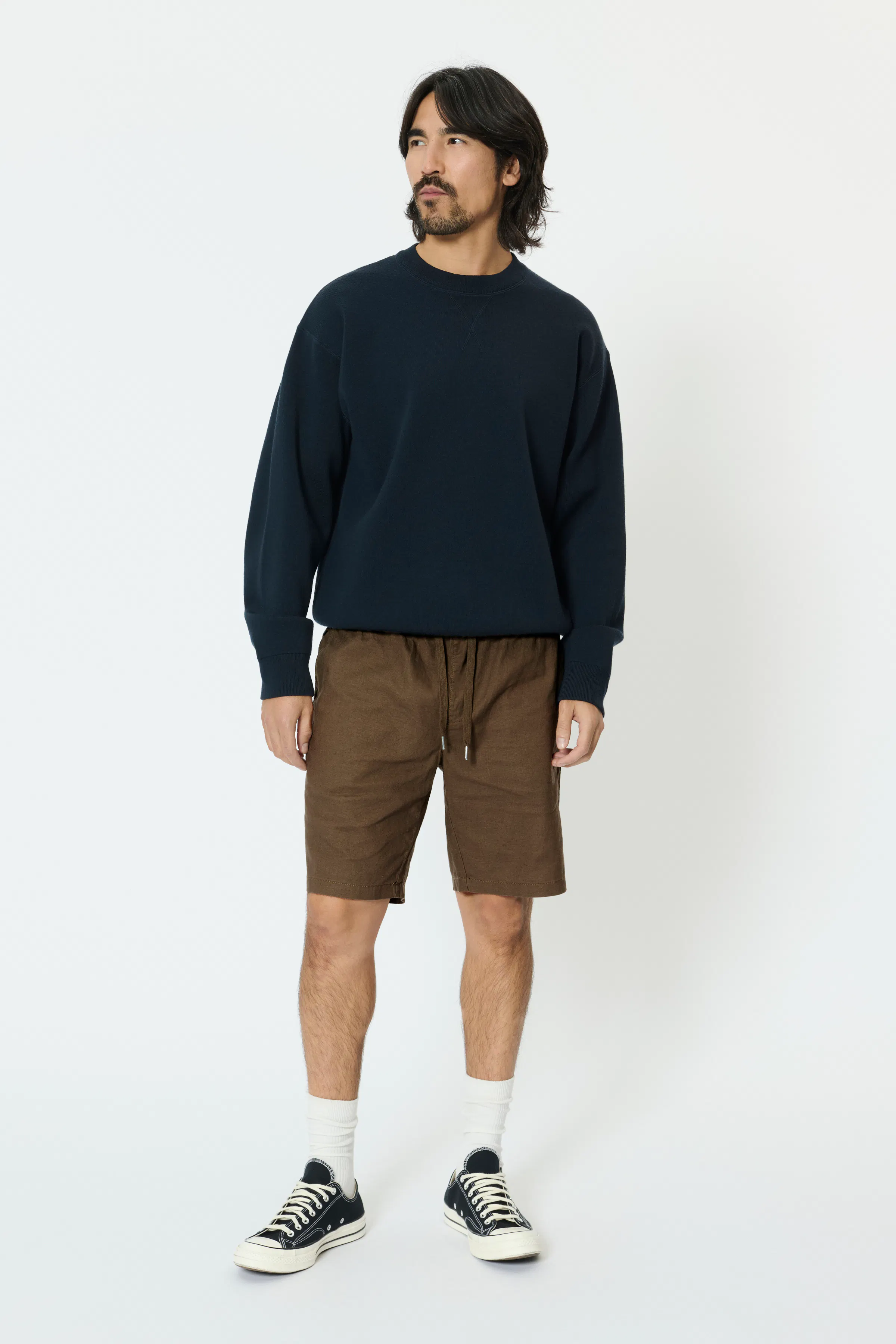 MAbarton linne-shorts LOOKBOOK FRONT 30206032-190820