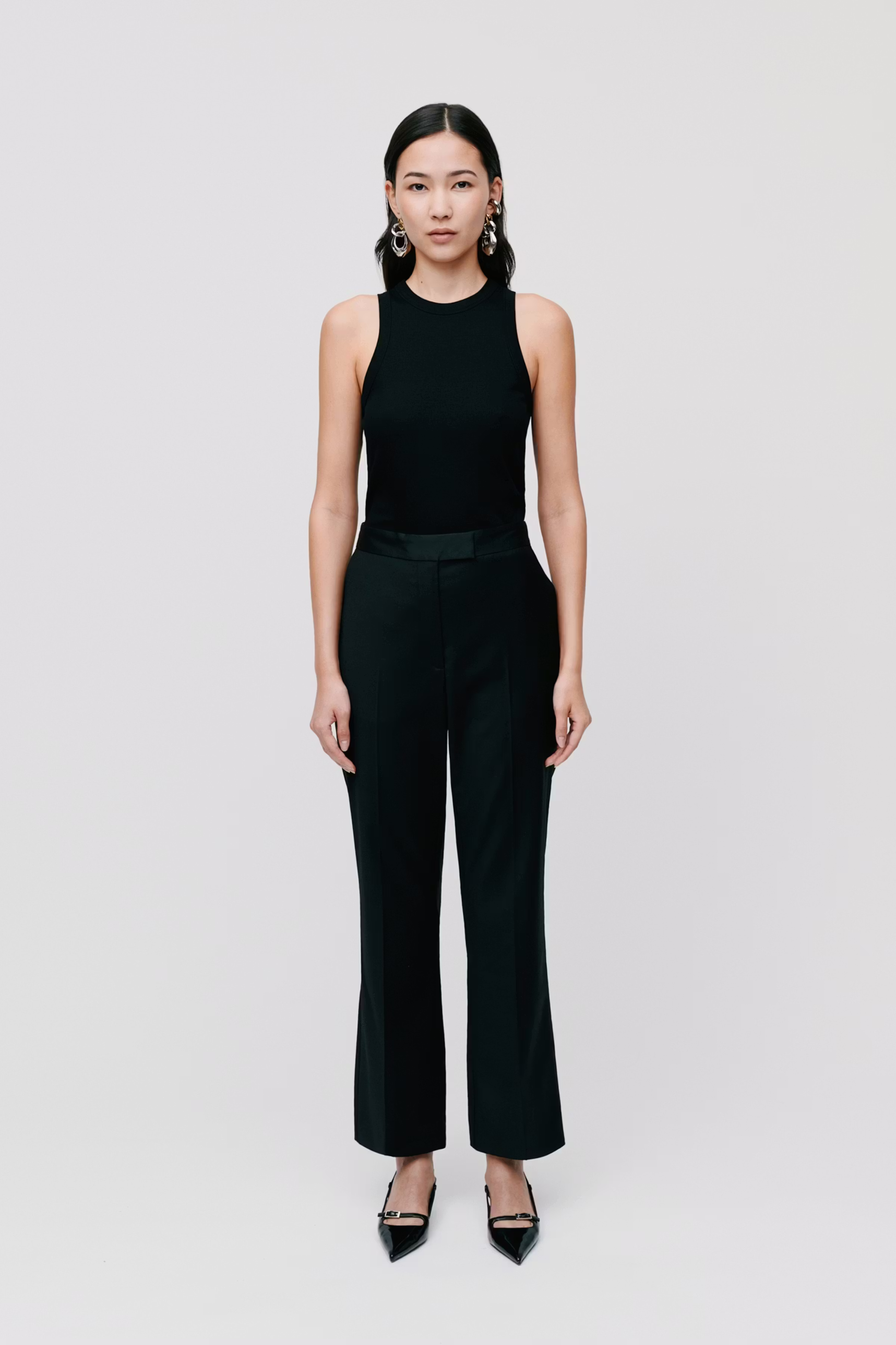 POLINA Trousers LOOKBOOK FRONT 30600516-BK999