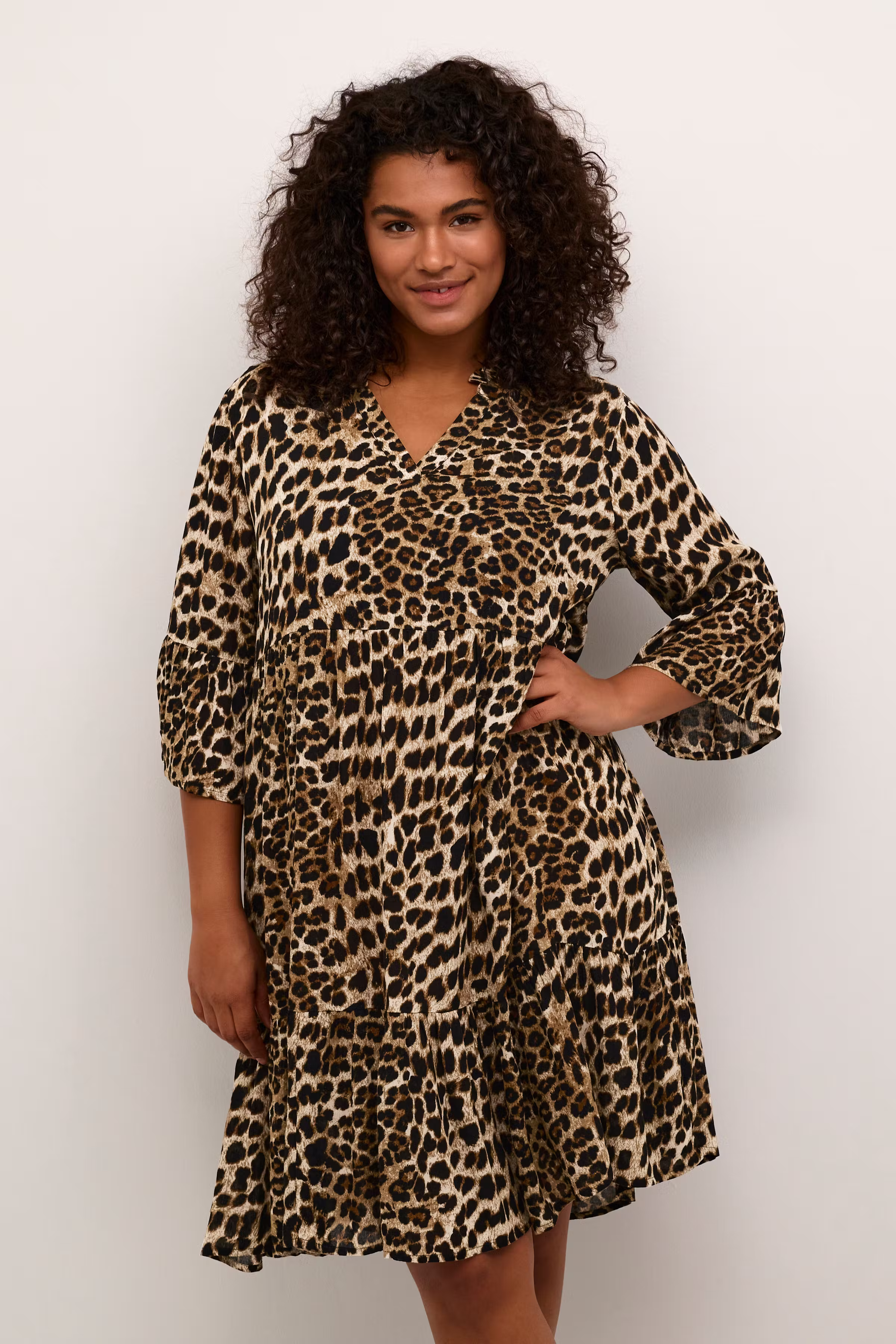 KCami Robe Léopard LOOKBOOK FRONT 10582029-105798