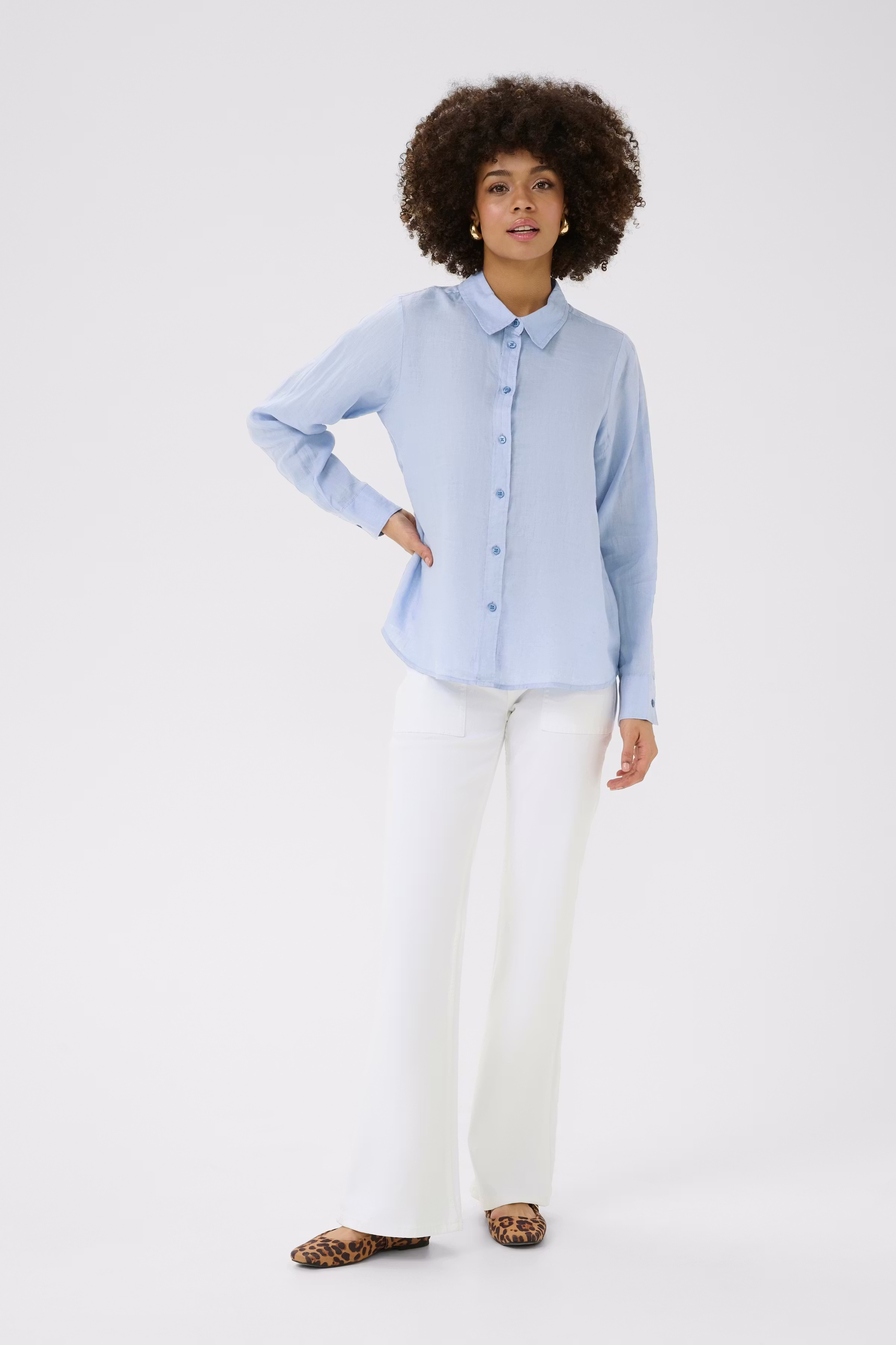 CUnyssa 100% Lin Skjorte LOOKBOOK FRONT 50111694-164019