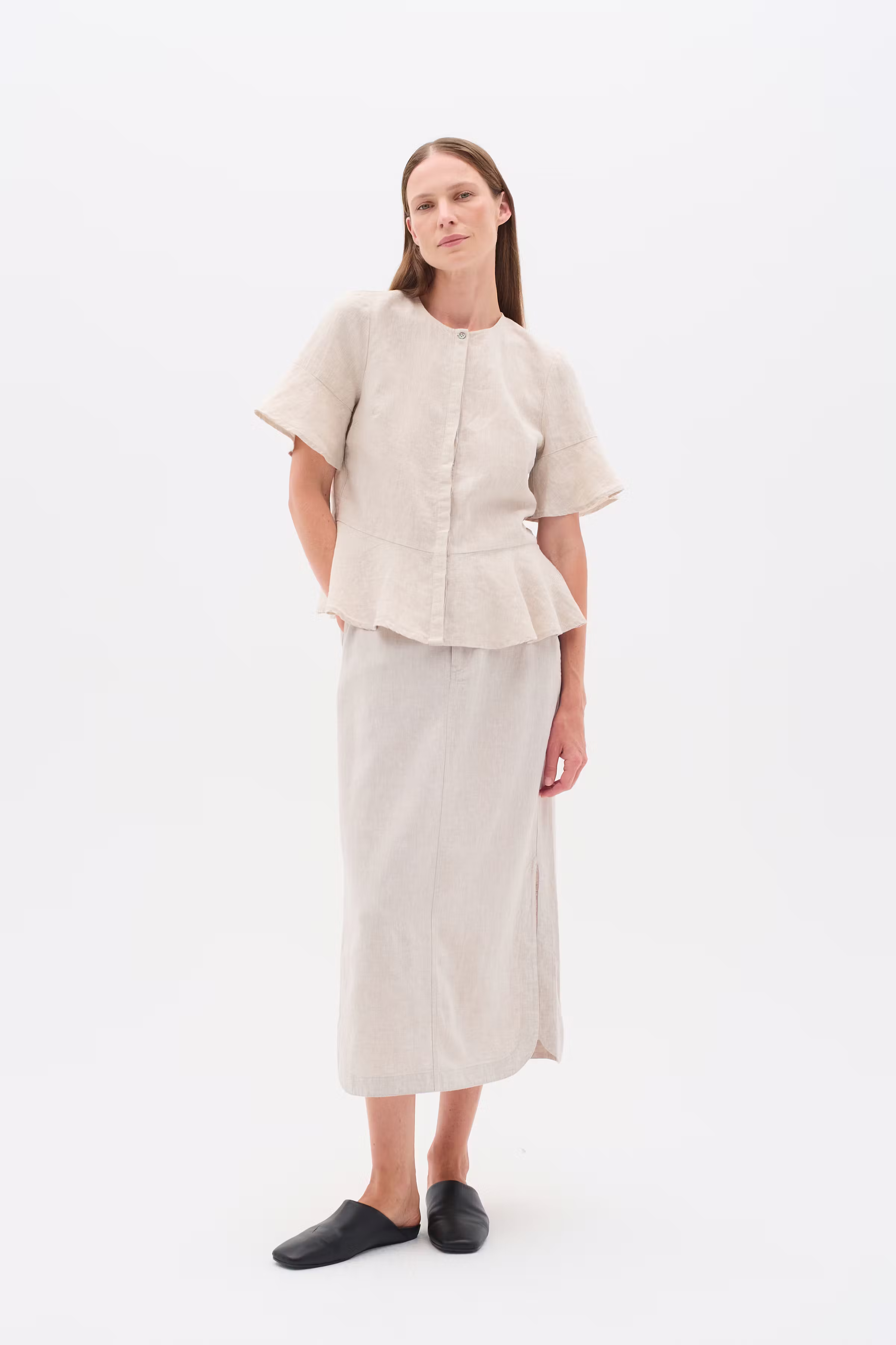 RigittaIW Linnen Overhemd LOOKBOOK FRONT 30110343-1304031