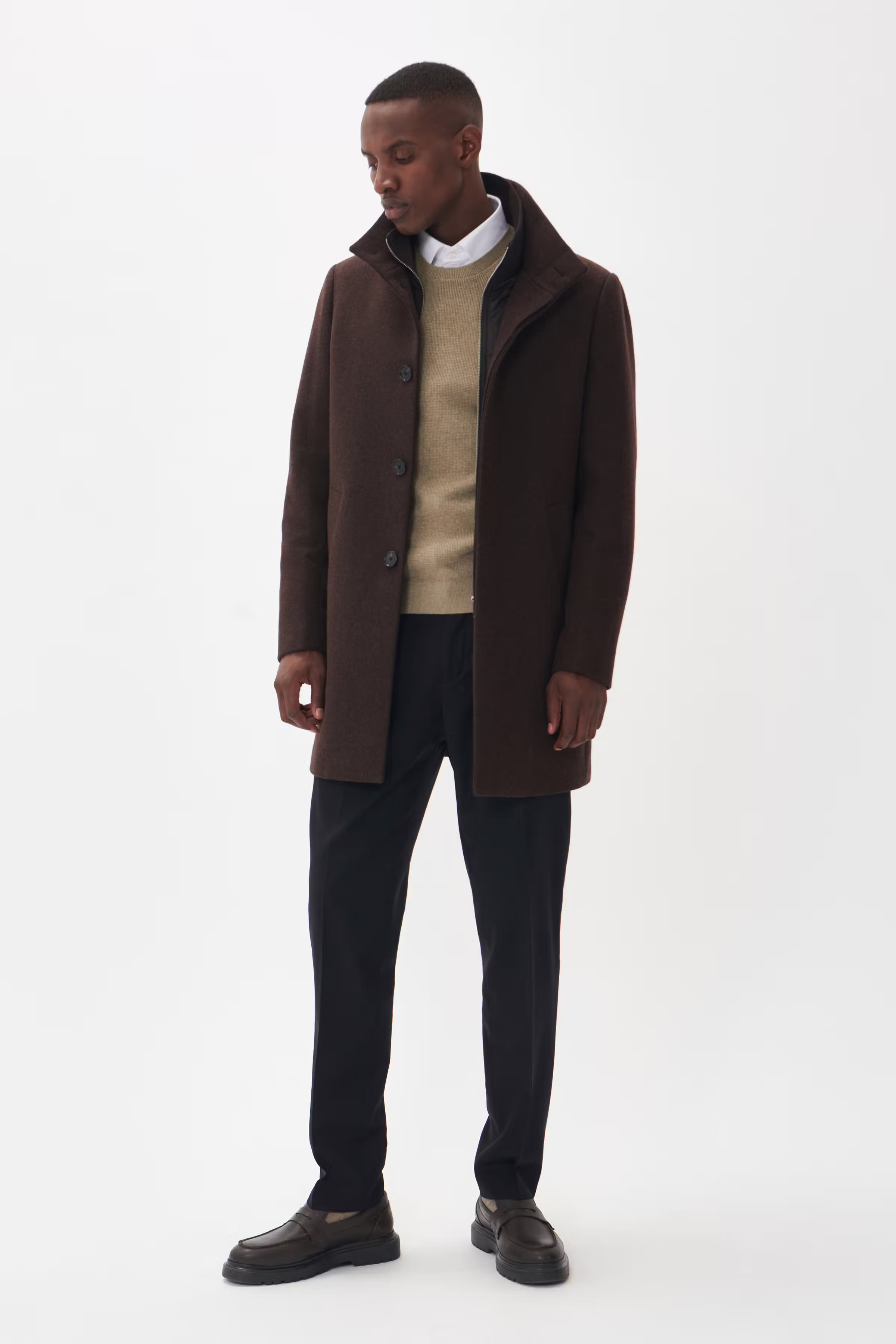 Harvey Wool Coat LOOKBOOK FRONT 30203845-191103