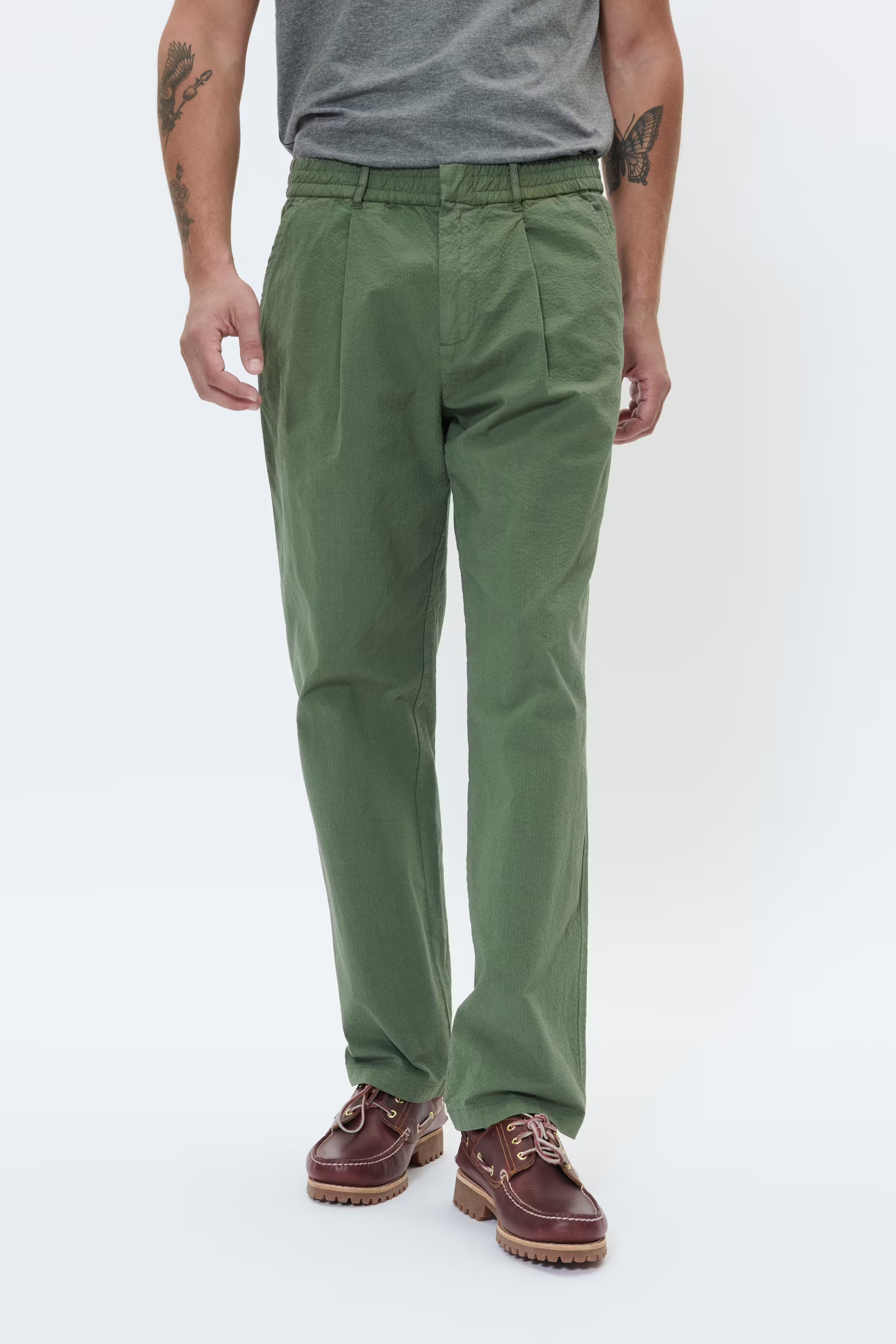 MAfisher M73 Seersucker Broek LOOKBOOK FRONT 30207785-190309