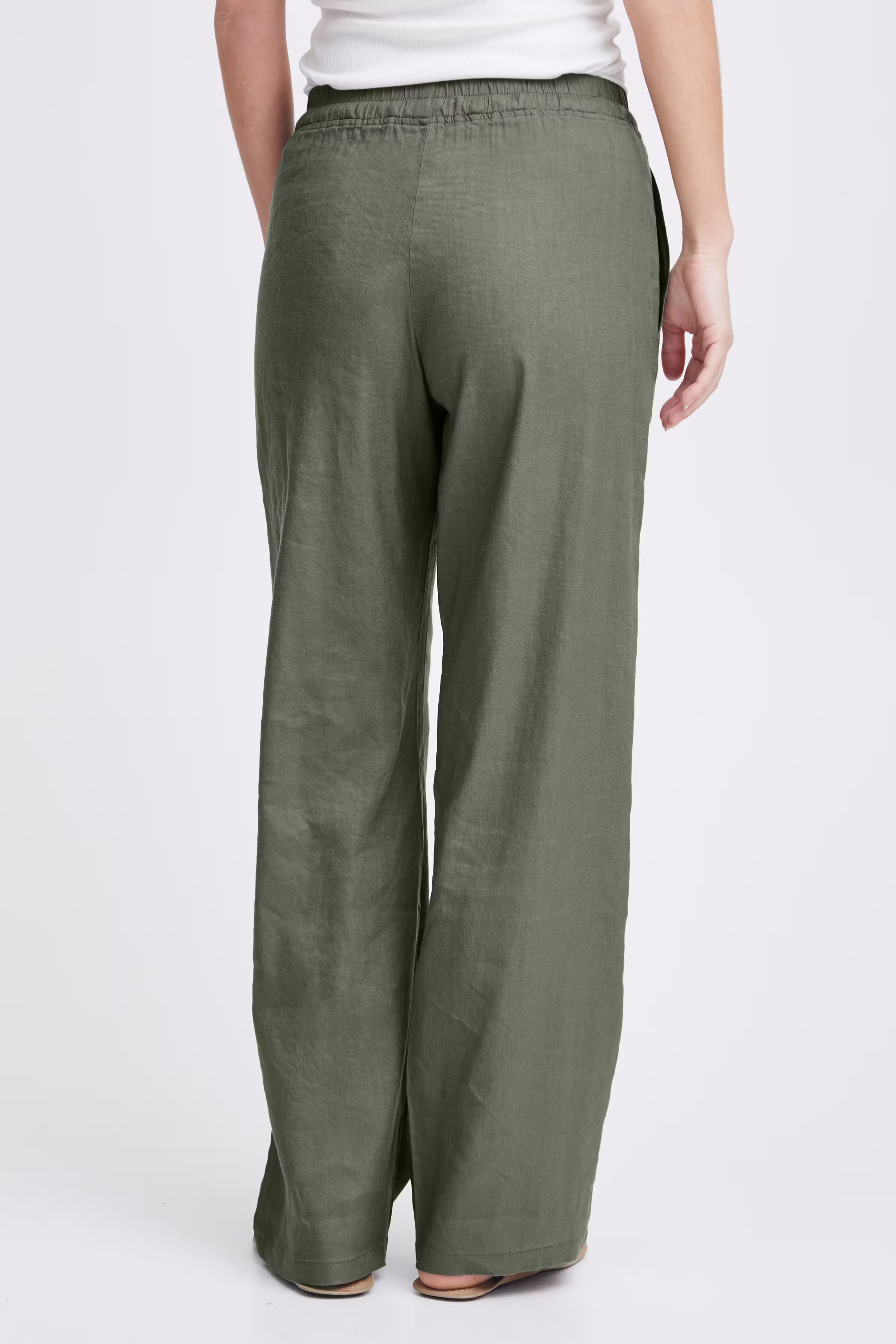 PZLUCA Full Length Wide Leg Bukser LOOKBOOK BACK 50208020-180312
