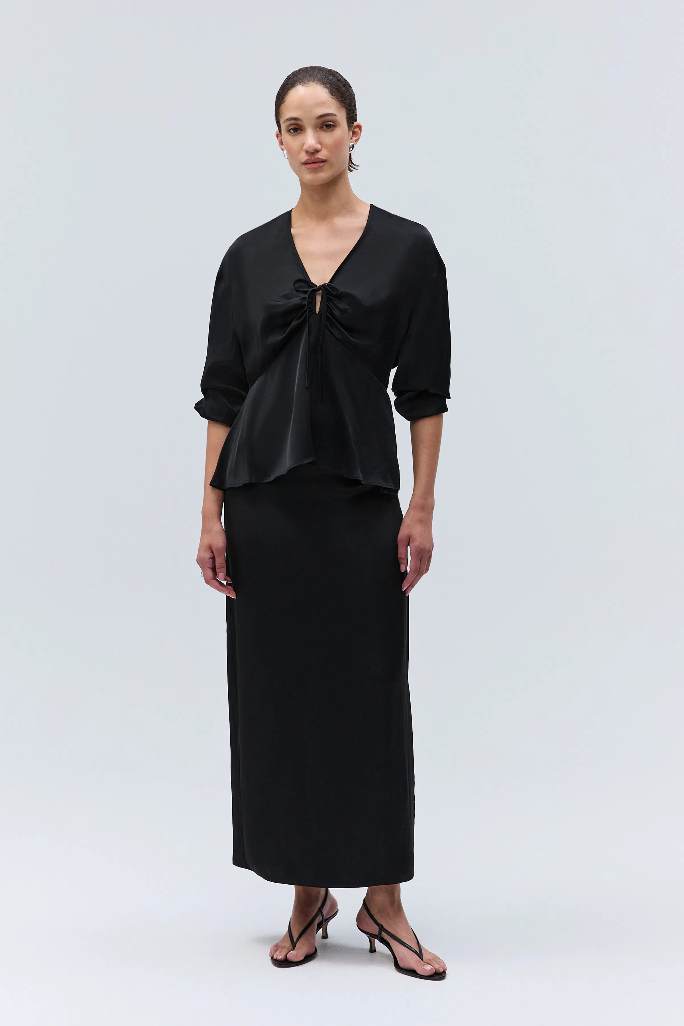 IOEvaluna Blouse LOOKBOOK FRONT 30600008-BK999