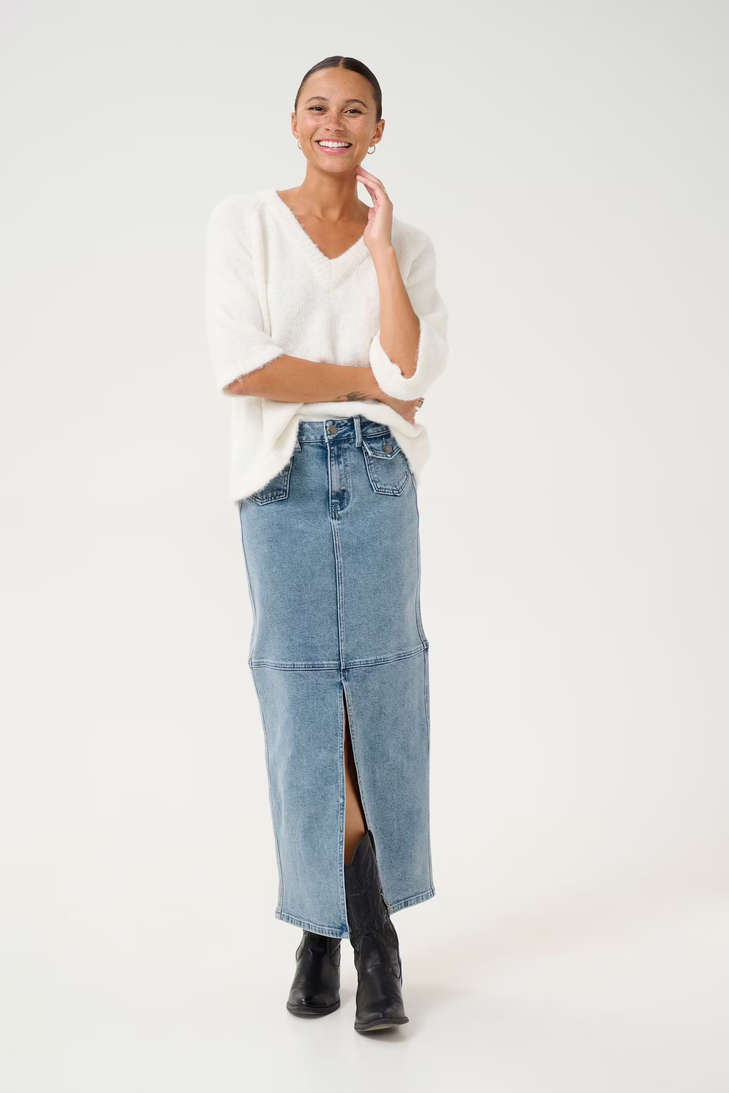 KAdoriana Denim Rok LOOKBOOK FRONT 10509582-107702