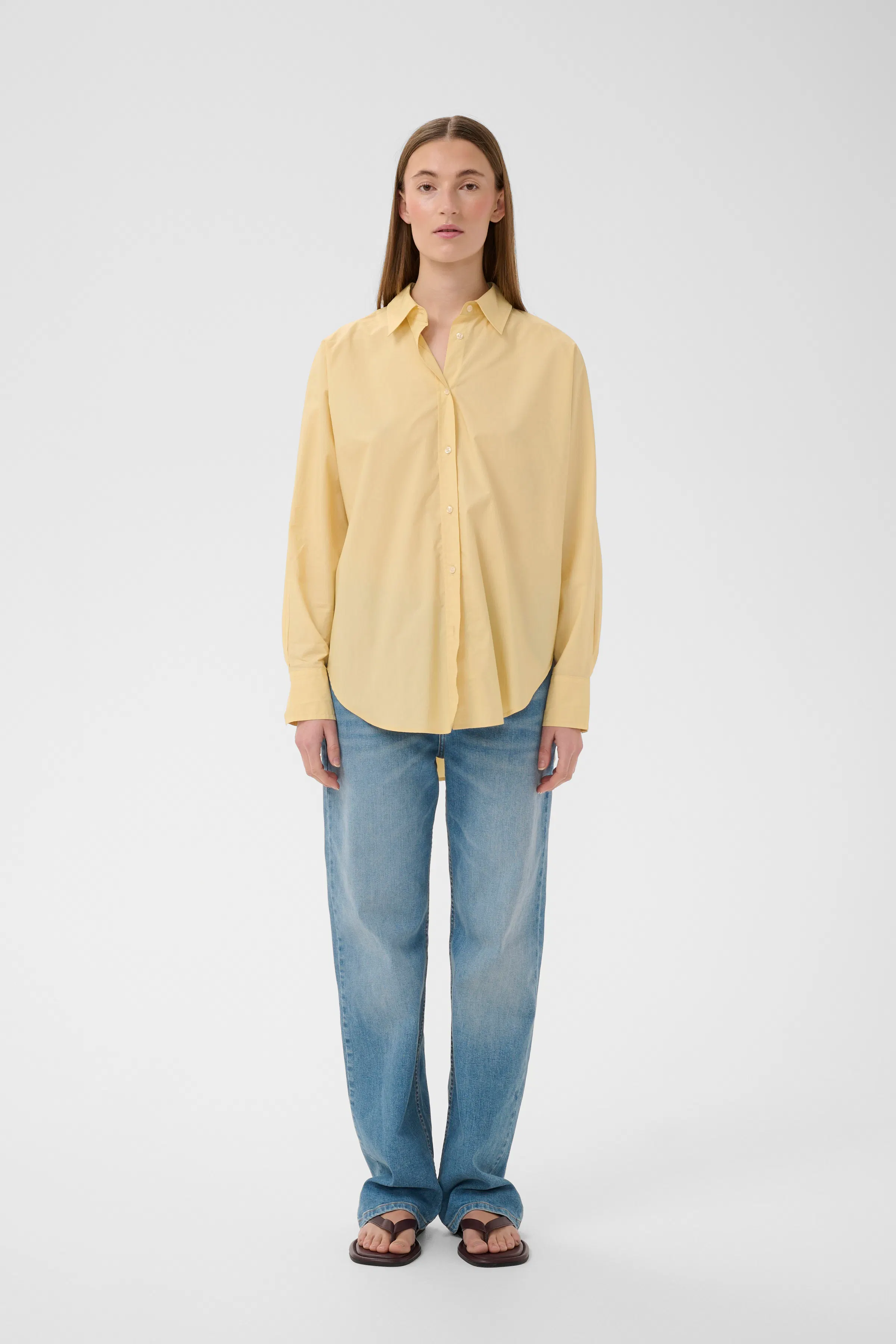 LELOIW Oversize Poplin Skjorte LOOKBOOK FRONT 30112345-130916