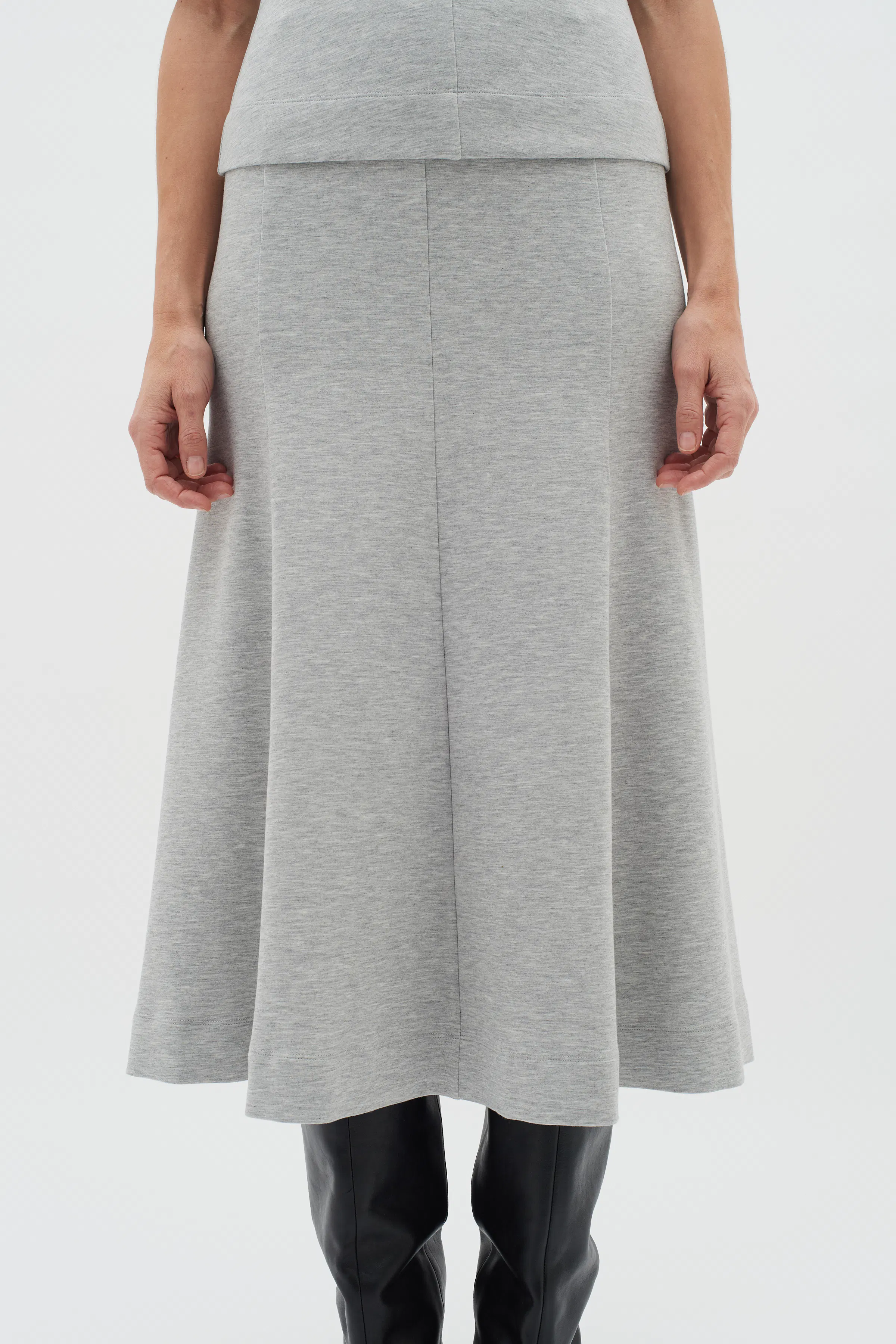 CocentIW Melange Nederdel LOOKBOOK DETAIL 30109855-1740161